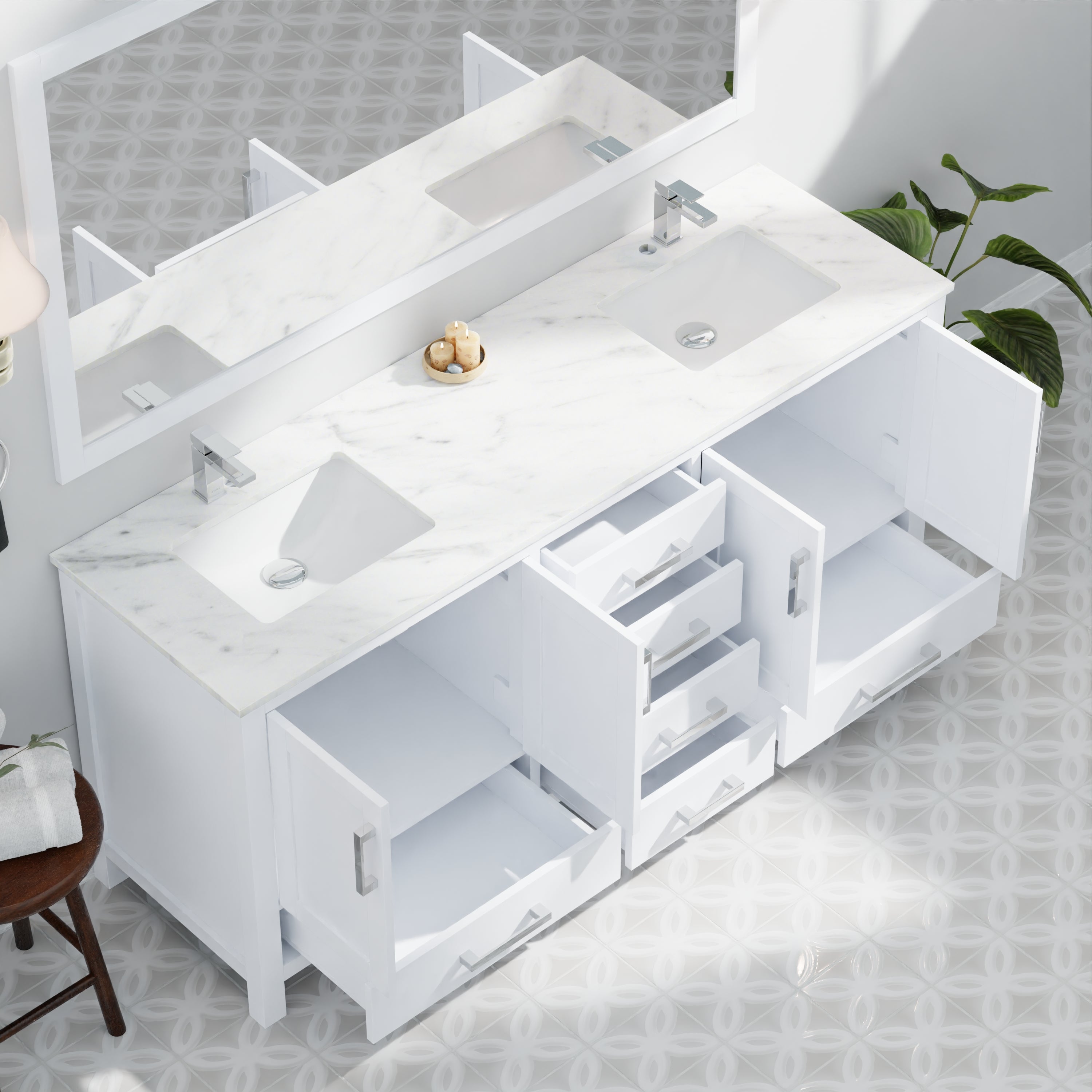 white vanity