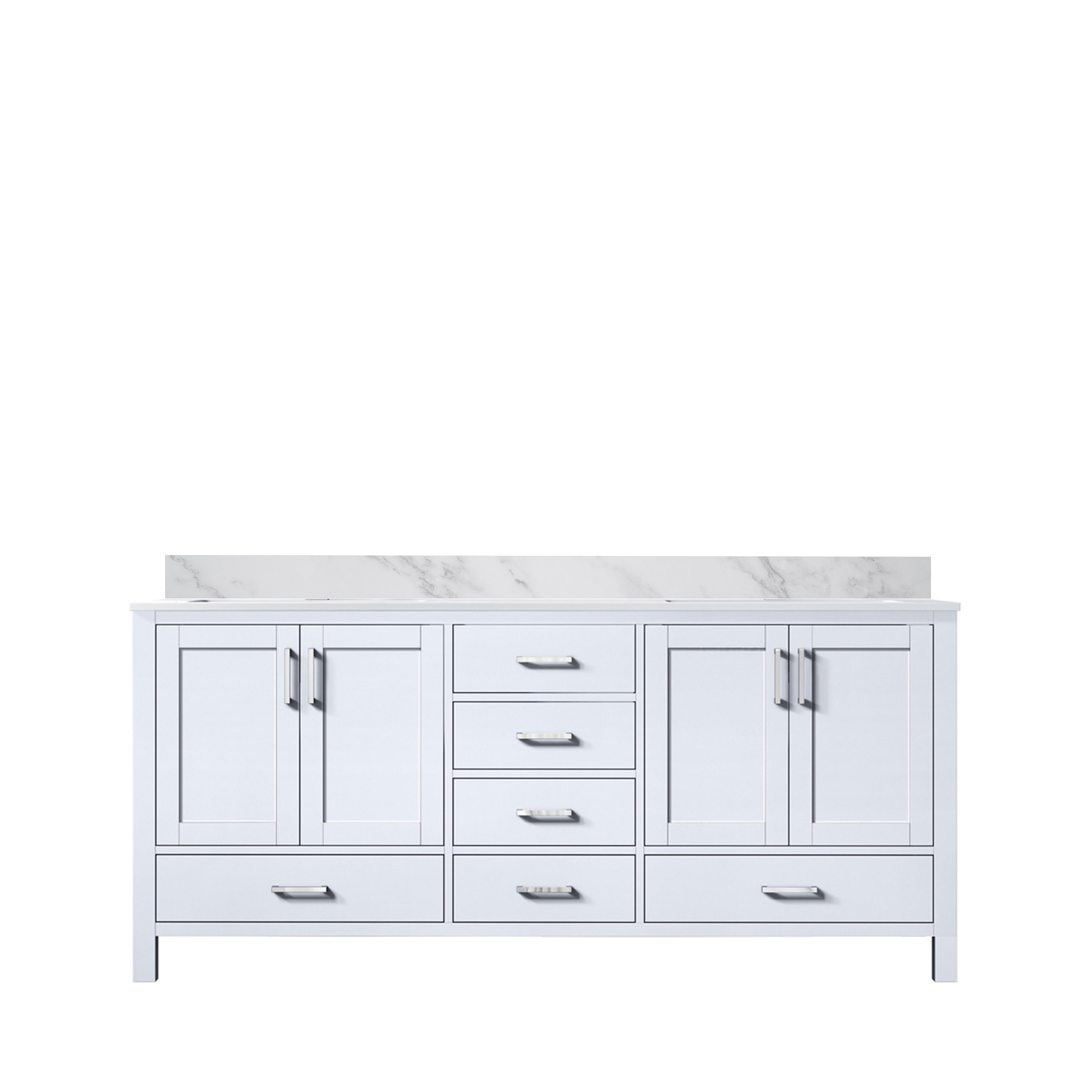 Lexora Jacques 72 in. W x 22 in. D Double Bath Vanity
