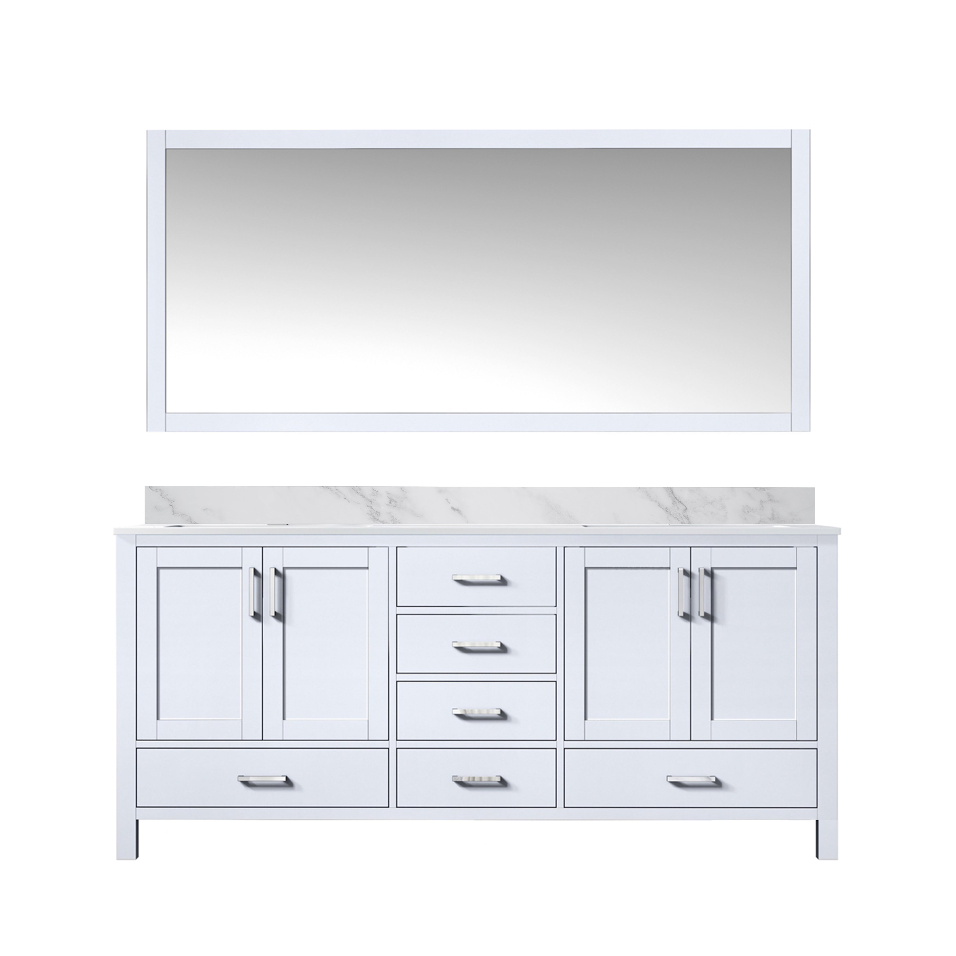 Lexora Jacques 72 in. W x 22 in. D Double Bath Vanity