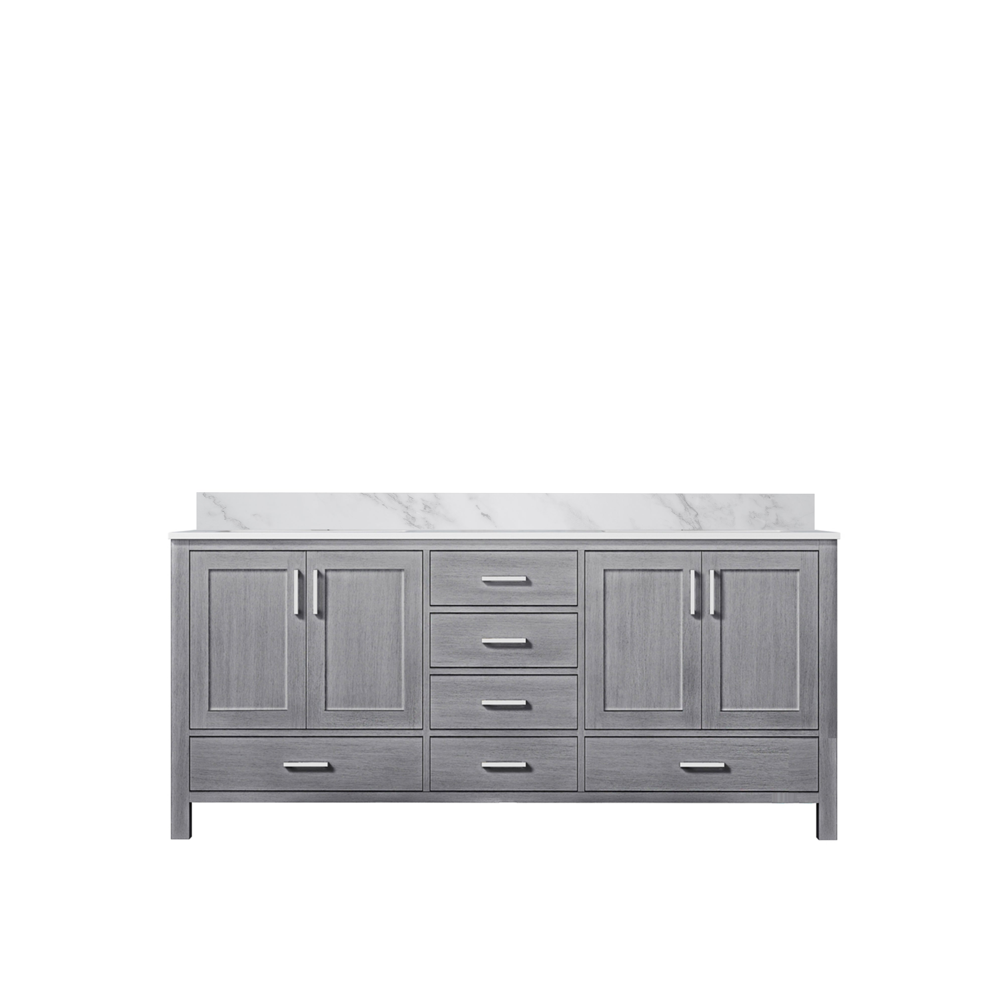 Lexora Jacques 72 in. W x 22 in. D Double Bath Vanity