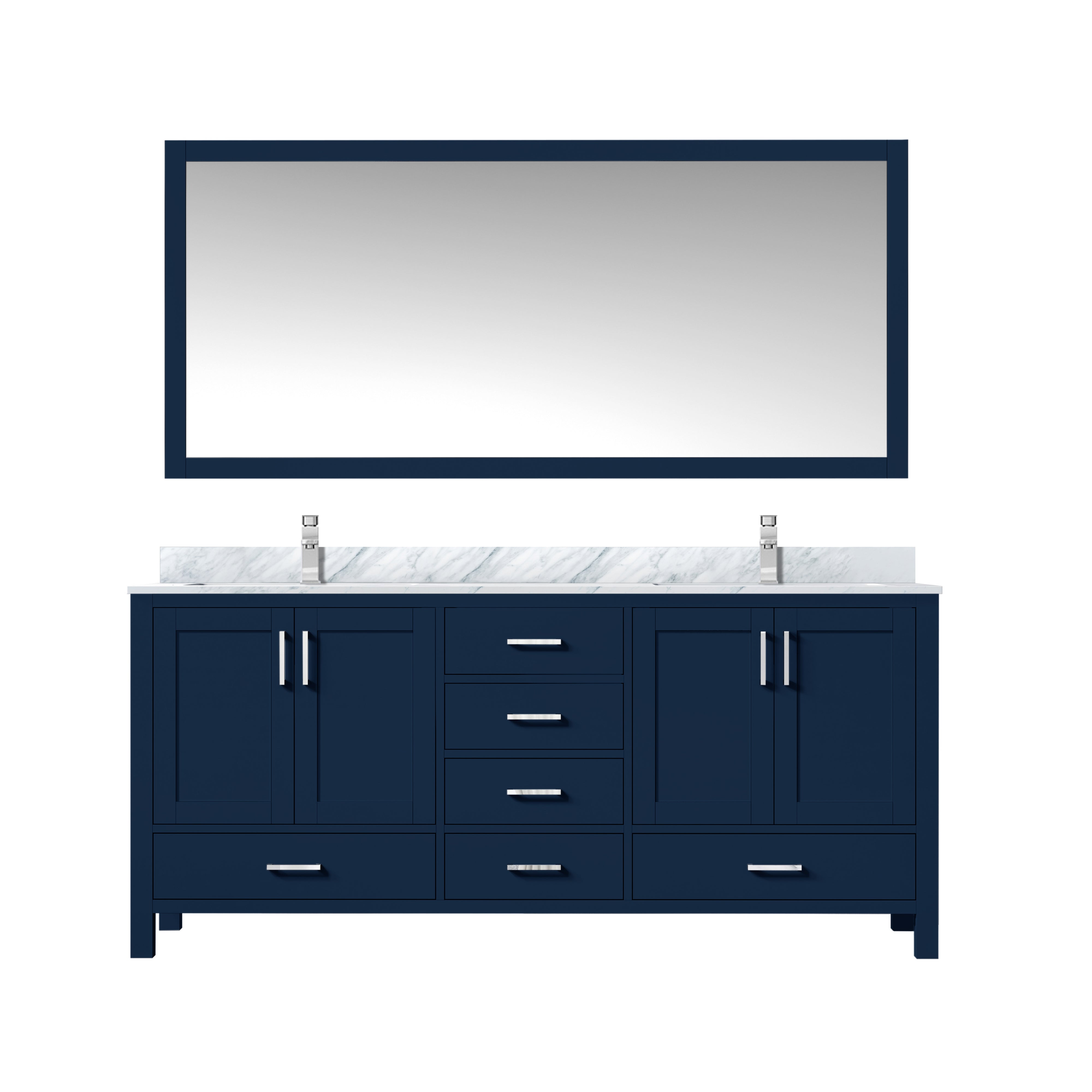 Lexora Jacques 72 in. W x 22 in. D Double Bath Vanity