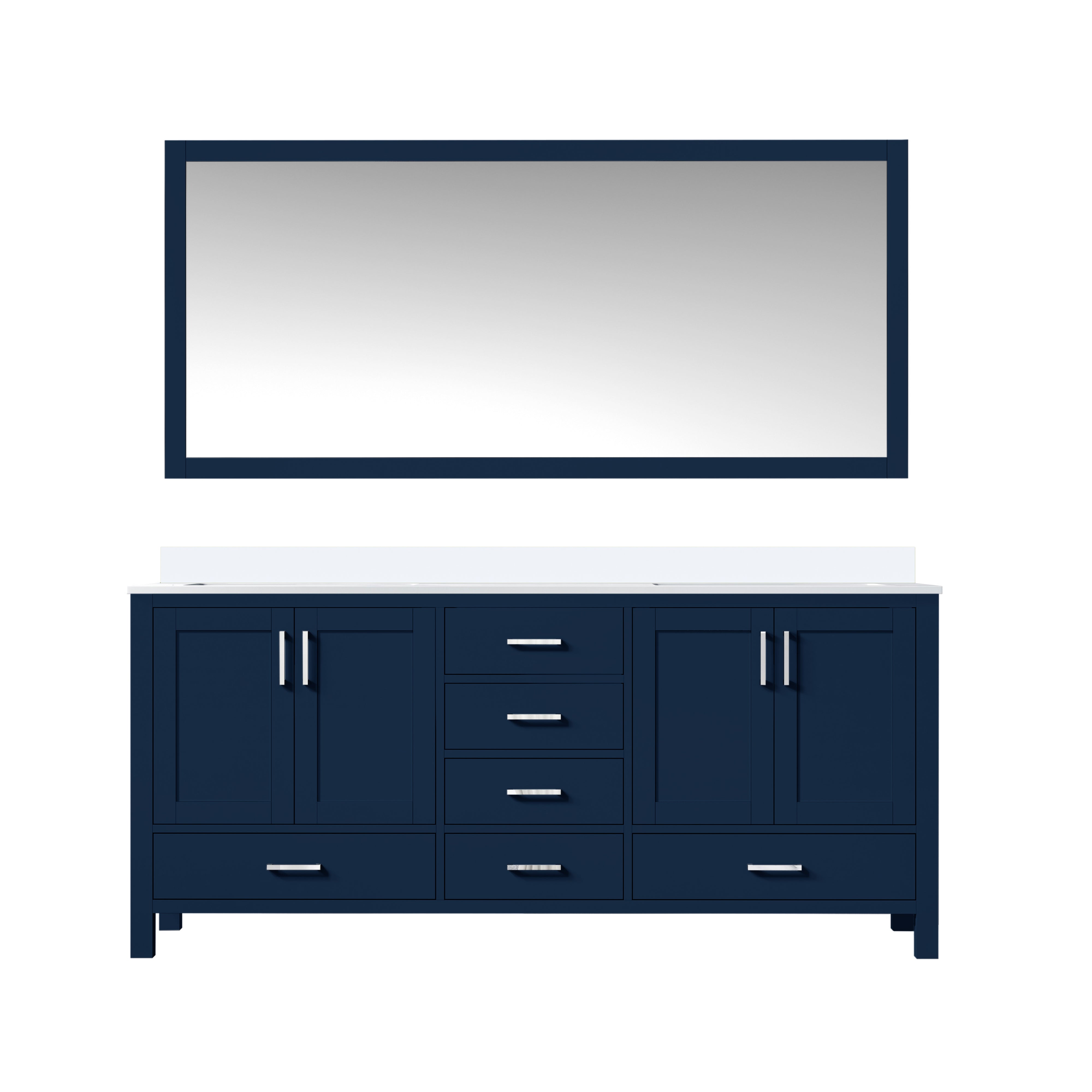 Lexora Jacques 72 in. W x 22 in. D Double Bath Vanity