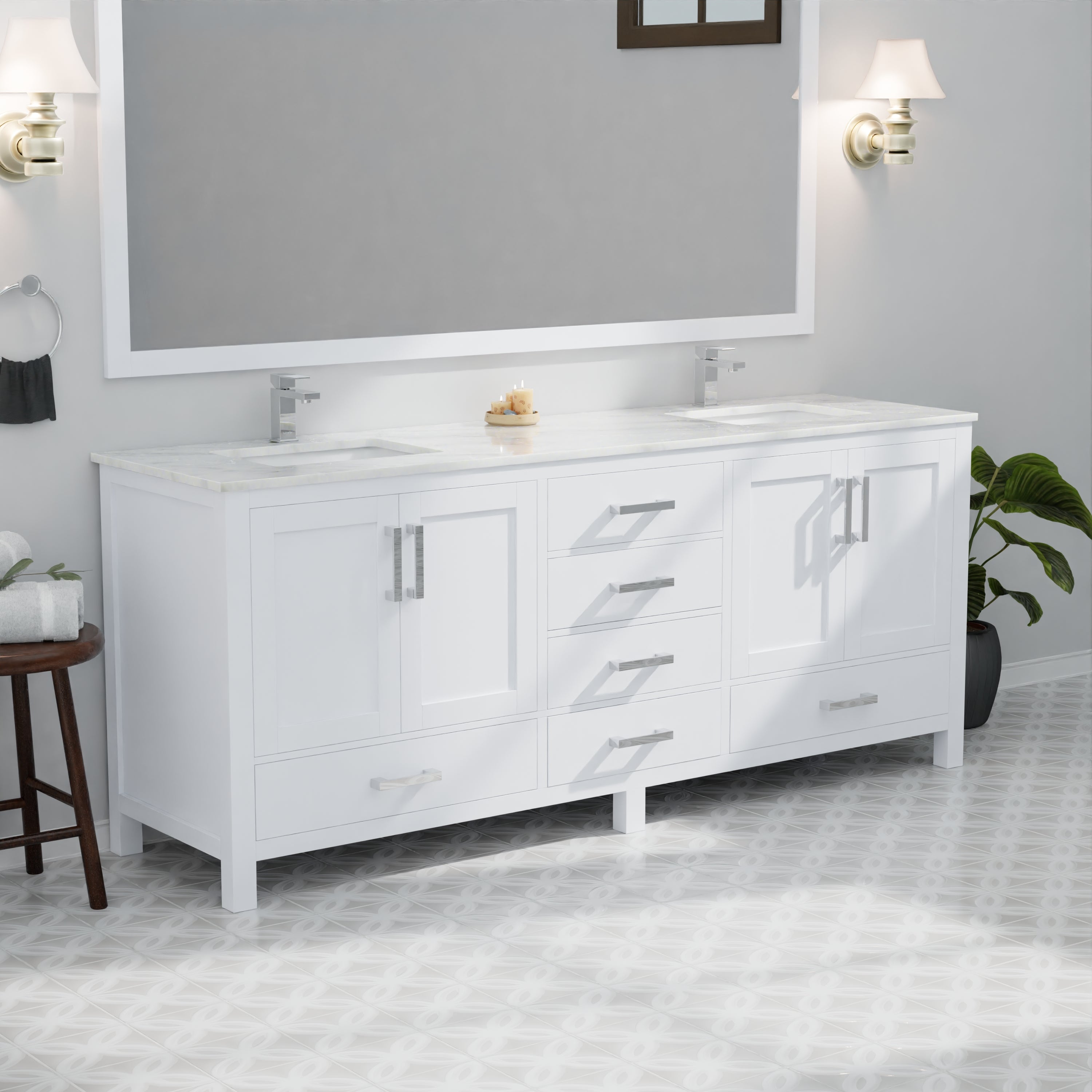 white vanity
