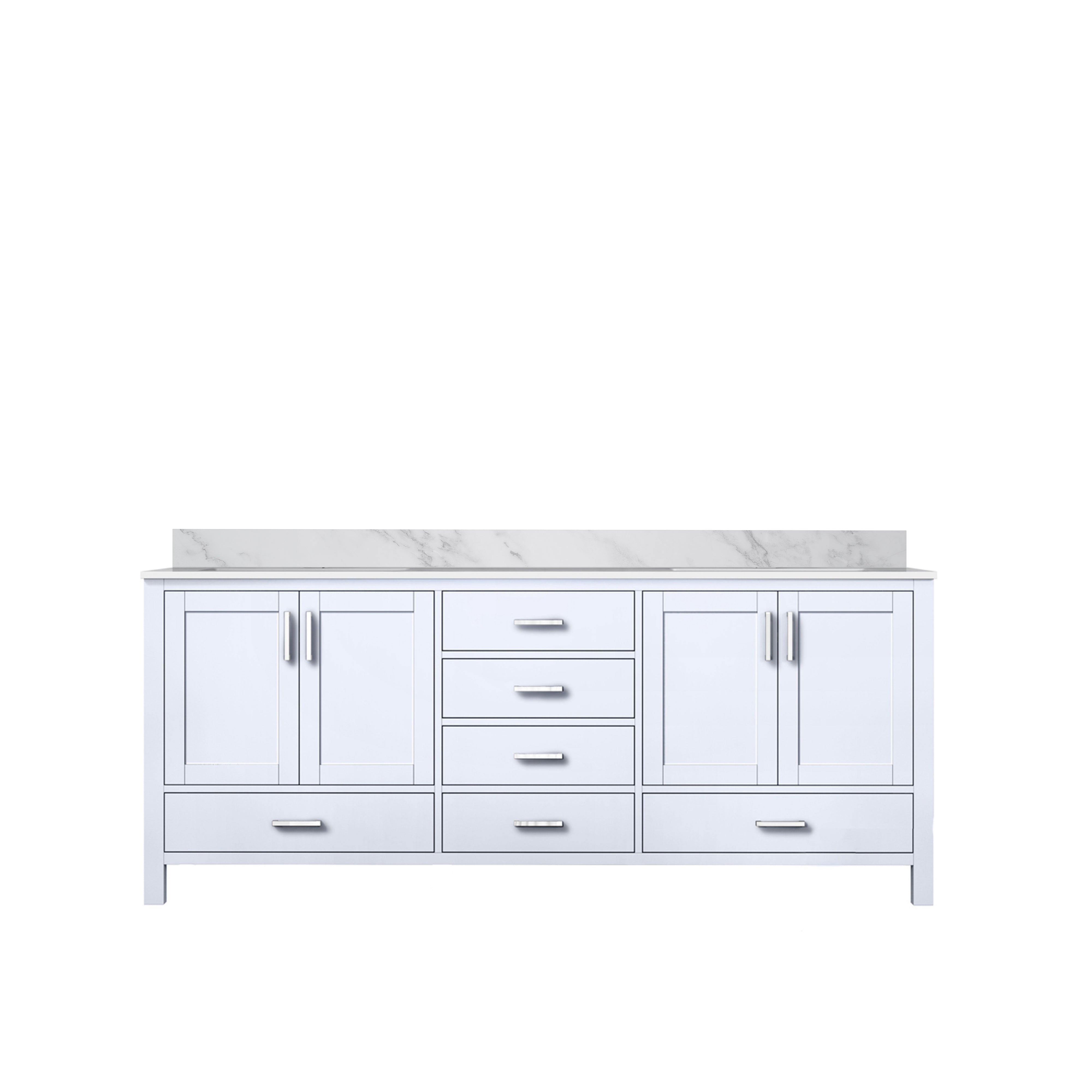 Lexora Jacques 80 in. W x 22 in. D Double Bath Vanity