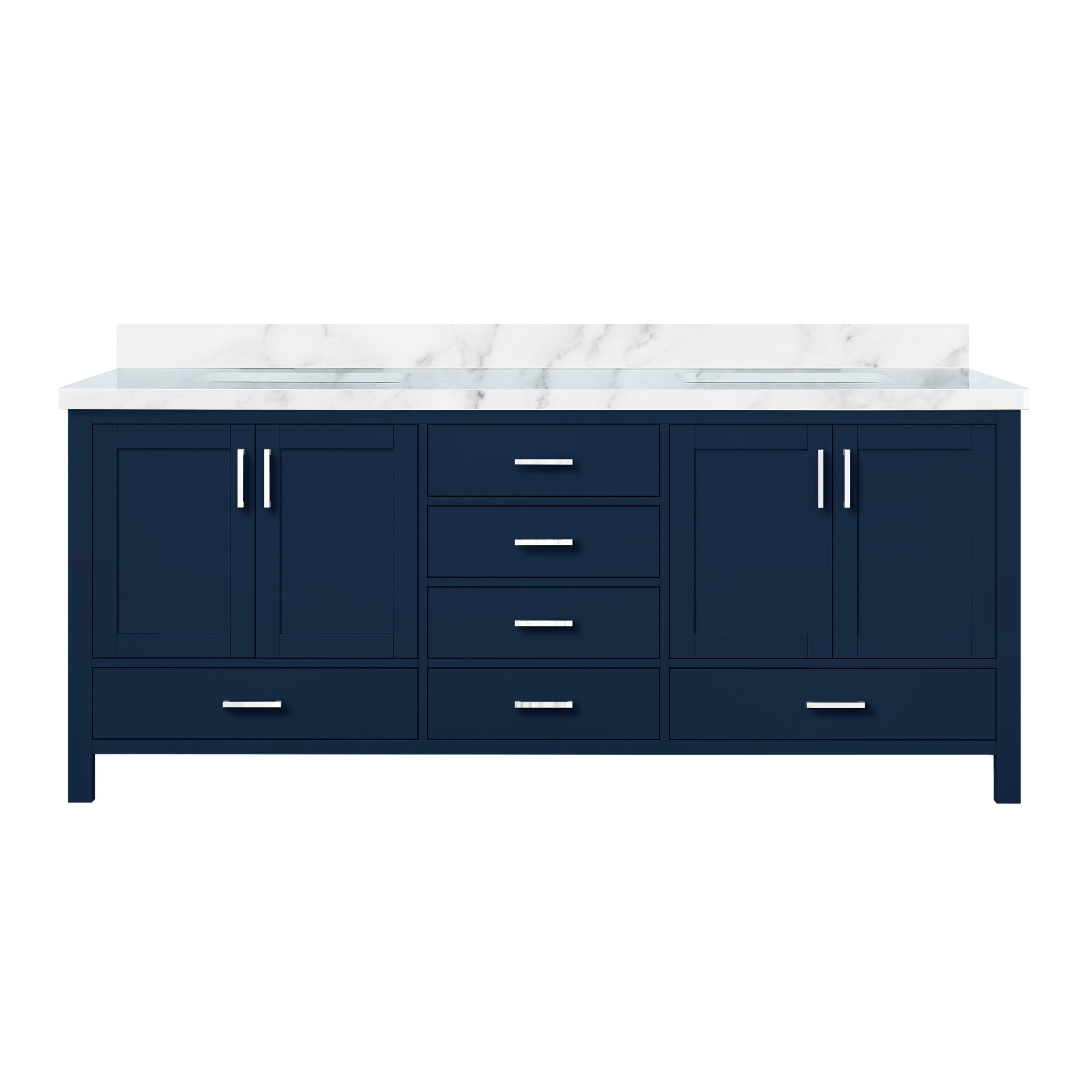 Lexora Jacques 80 in. W x 22 in. D Double Bath Vanity