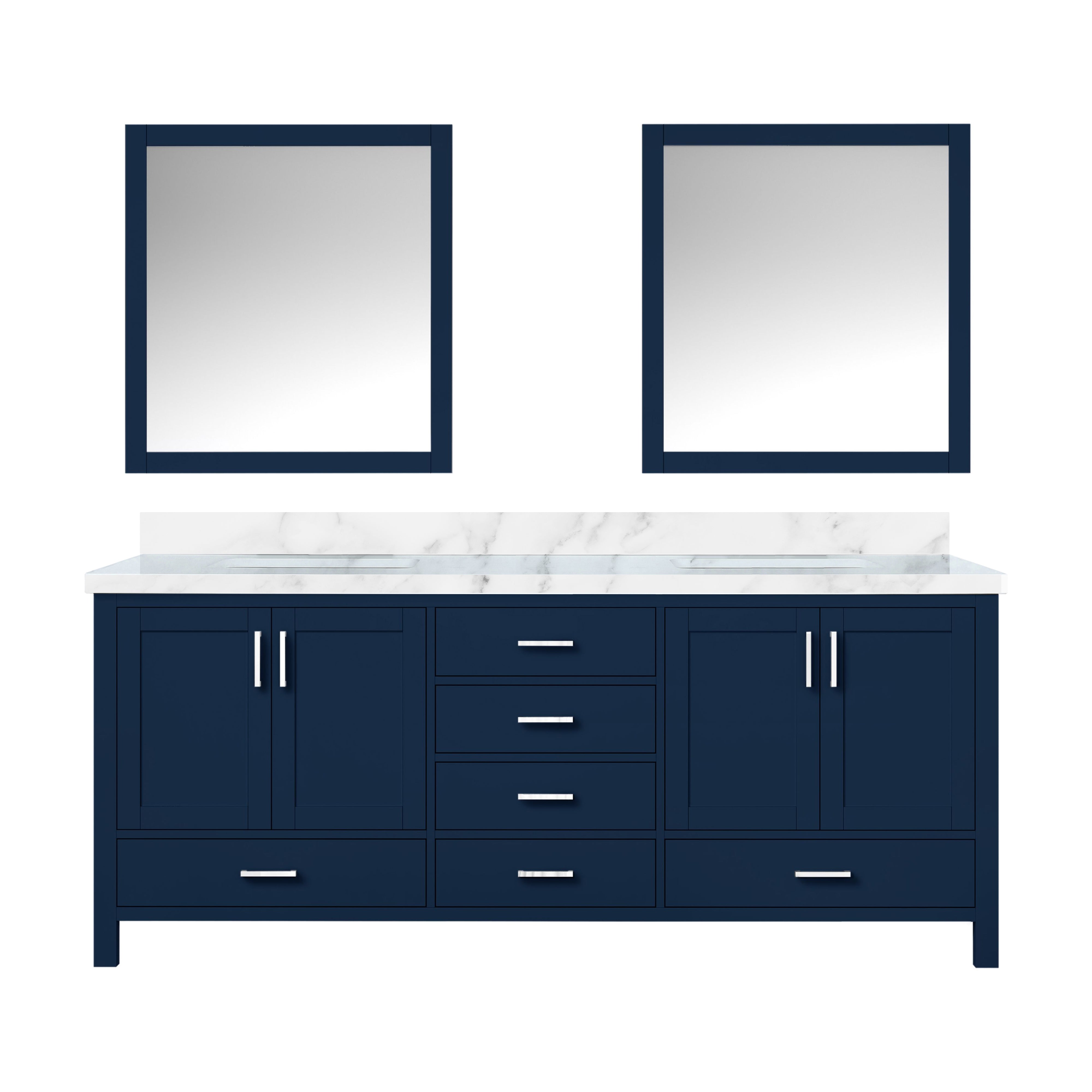 Lexora Jacques 80 in. W x 22 in. D Double Bath Vanity