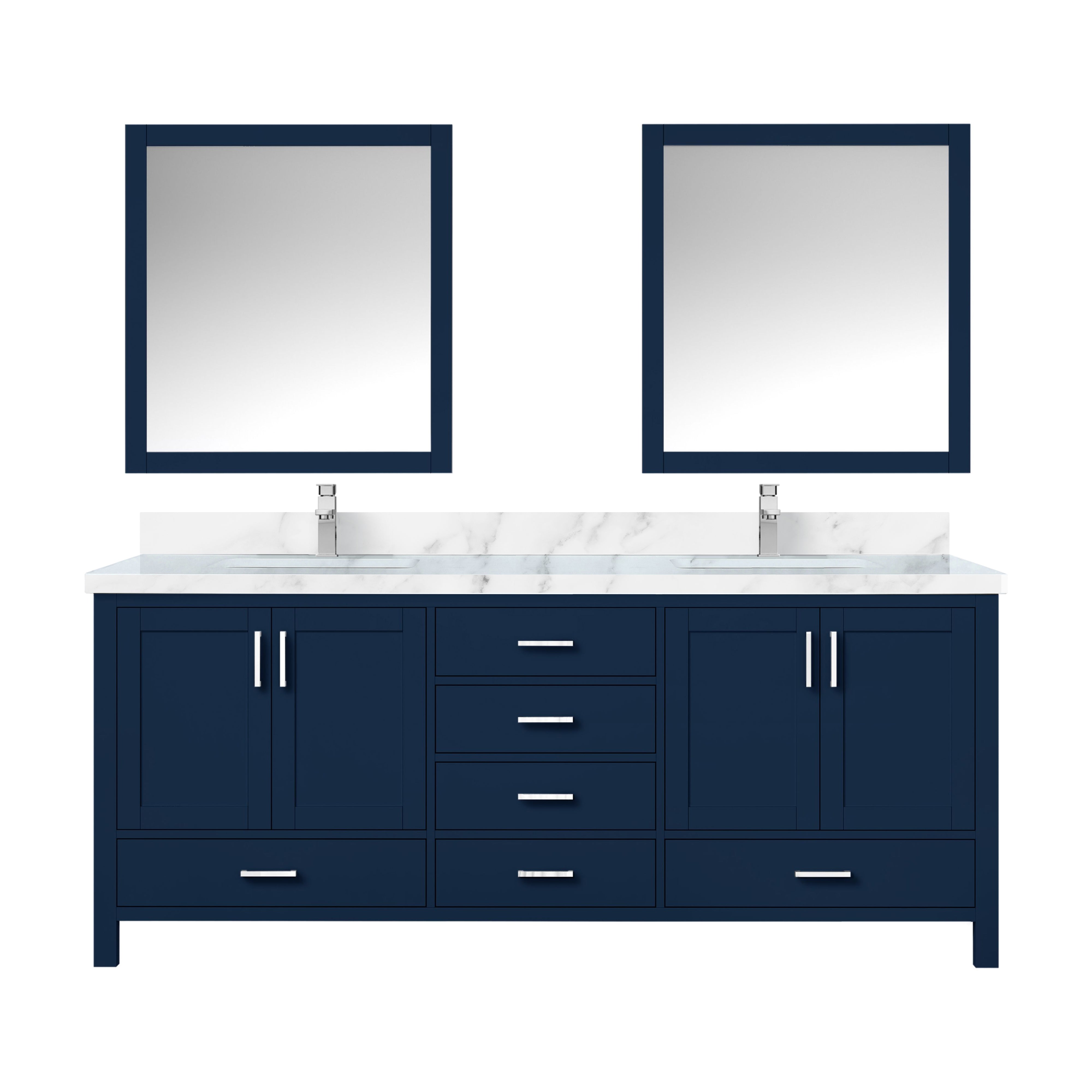 Lexora Jacques 80 in. W x 22 in. D Double Bath Vanity