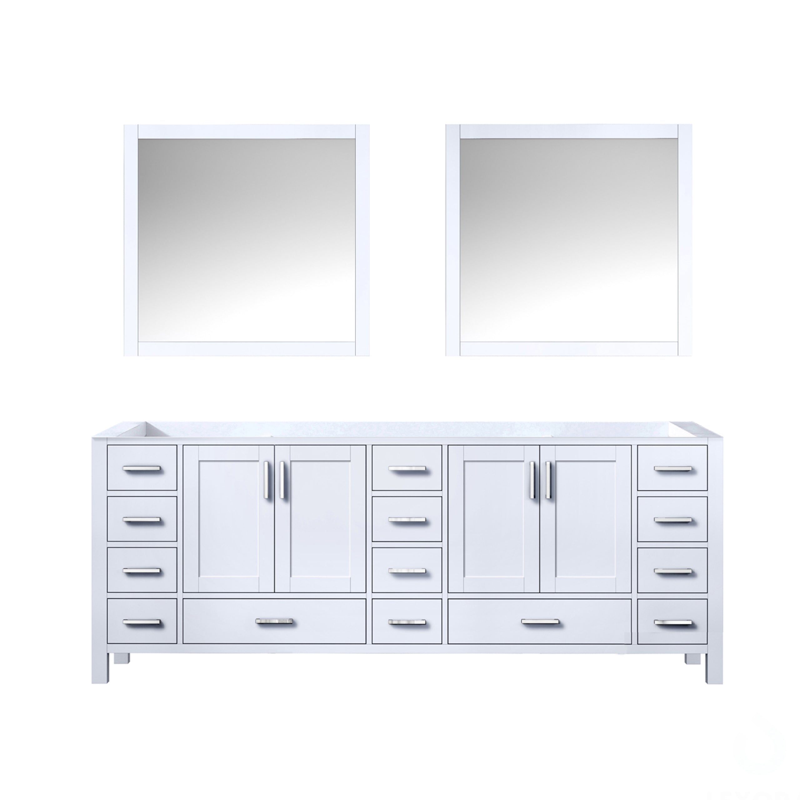 Lexora Jacques 84 in. W x 22 in. D Double Bath Vanity
