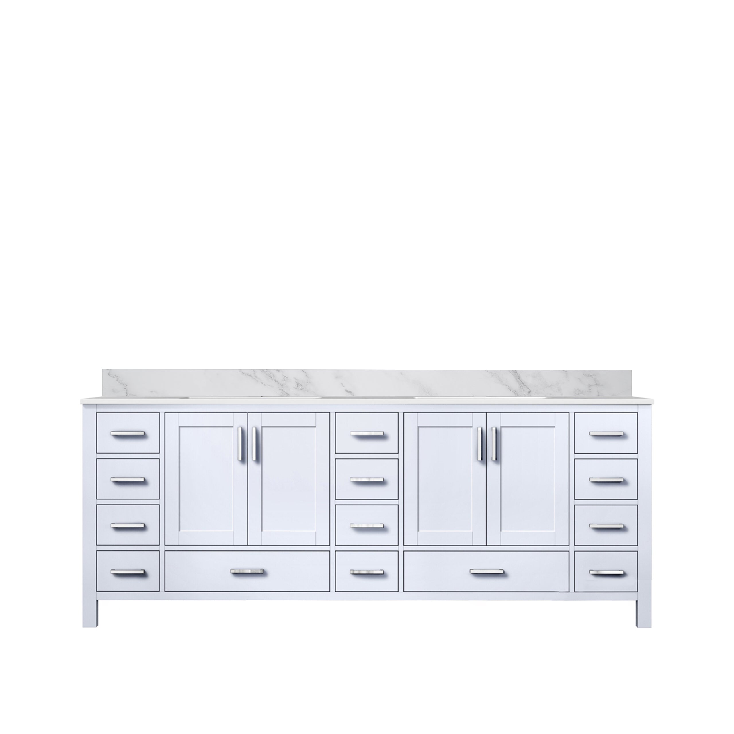 Lexora Jacques 84 in. W x 22 in. D Double Bath Vanity