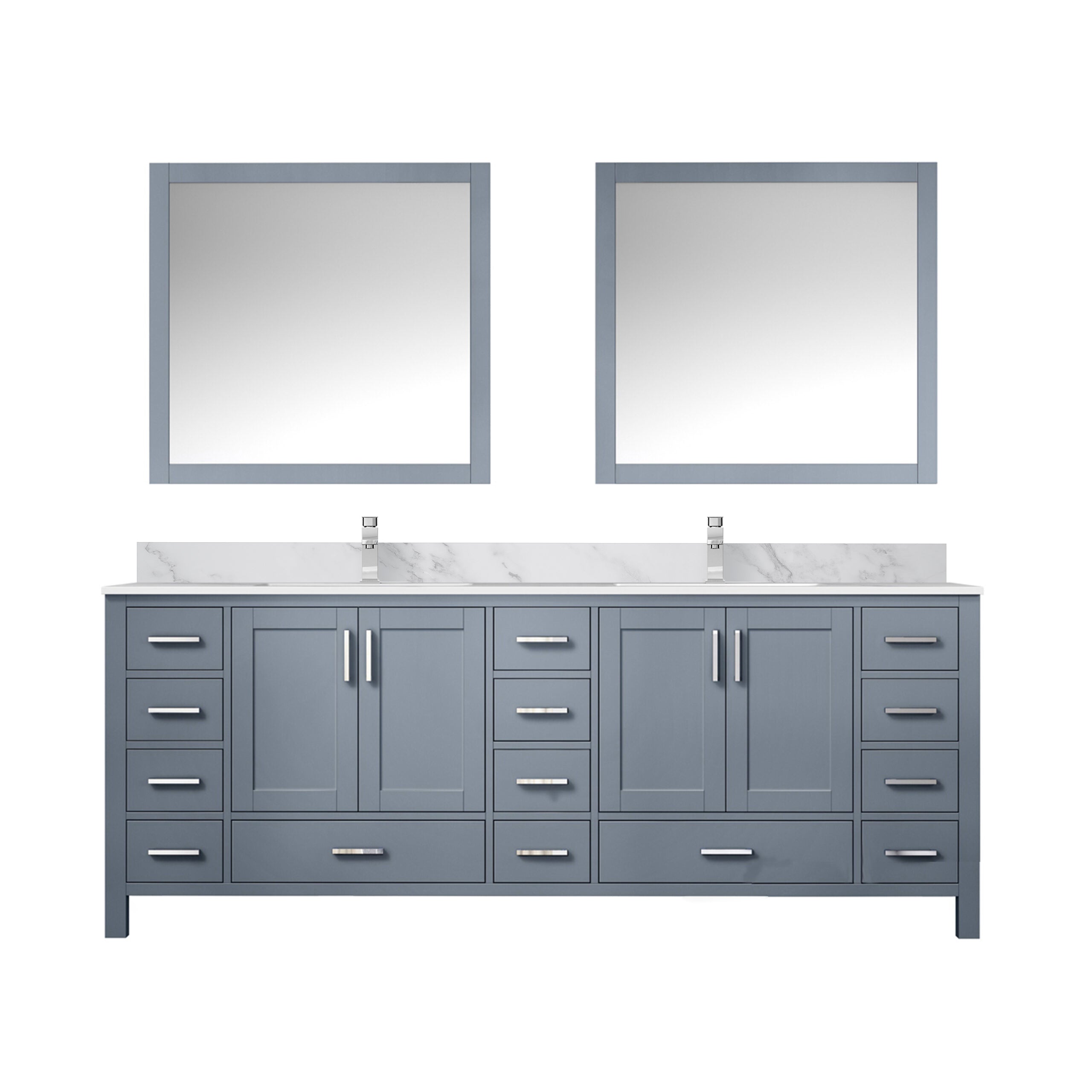 Lexora Jacques 84 in. W x 22 in. D Double Bath Vanity