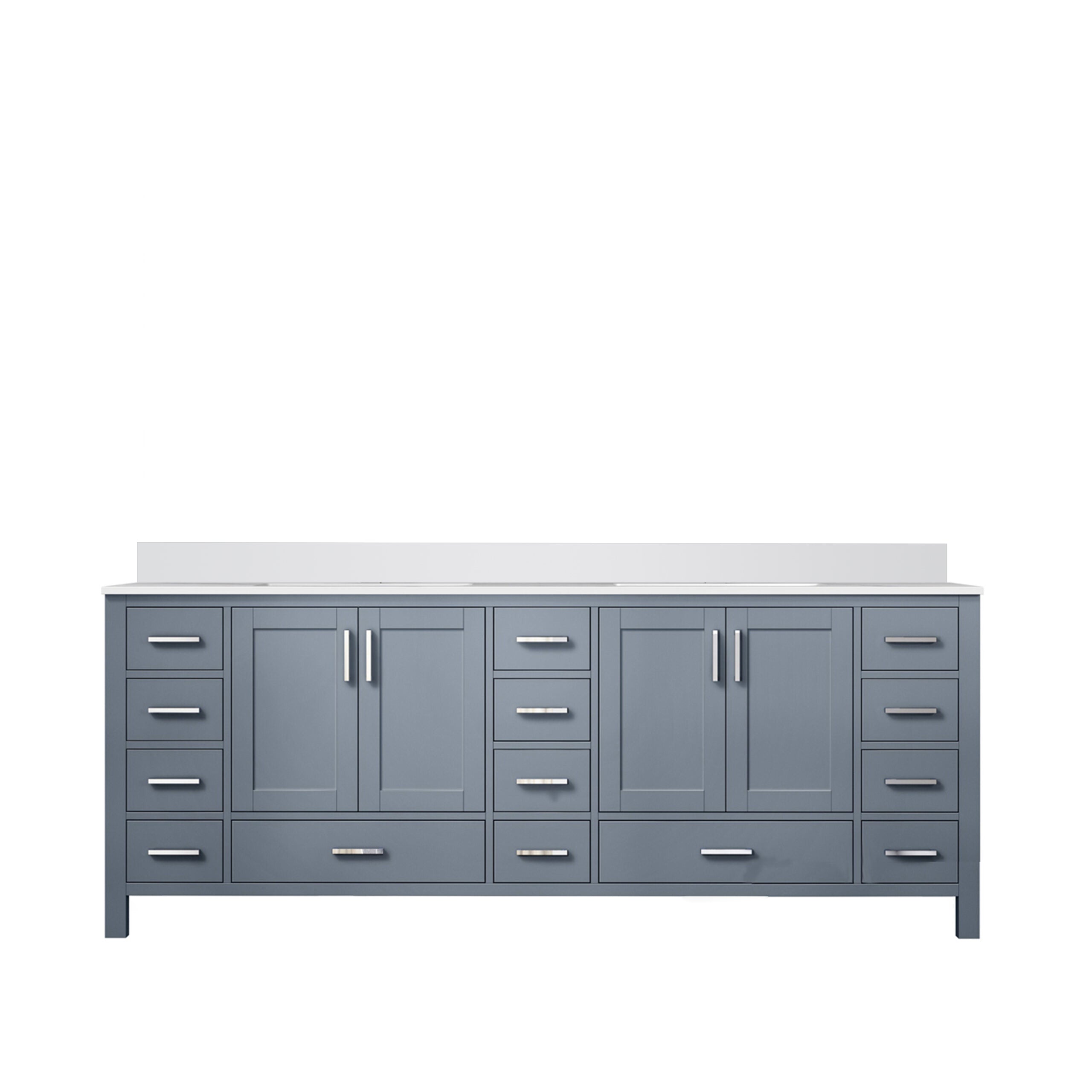 Lexora Jacques 84 in. W x 22 in. D Double Bath Vanity