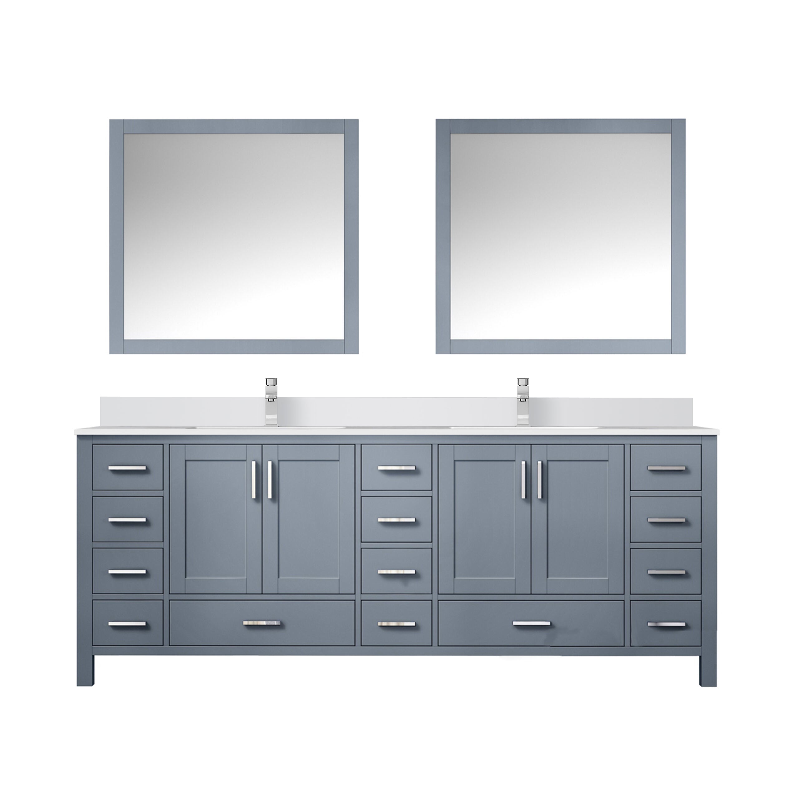 Lexora Jacques 84 in. W x 22 in. D Double Bath Vanity