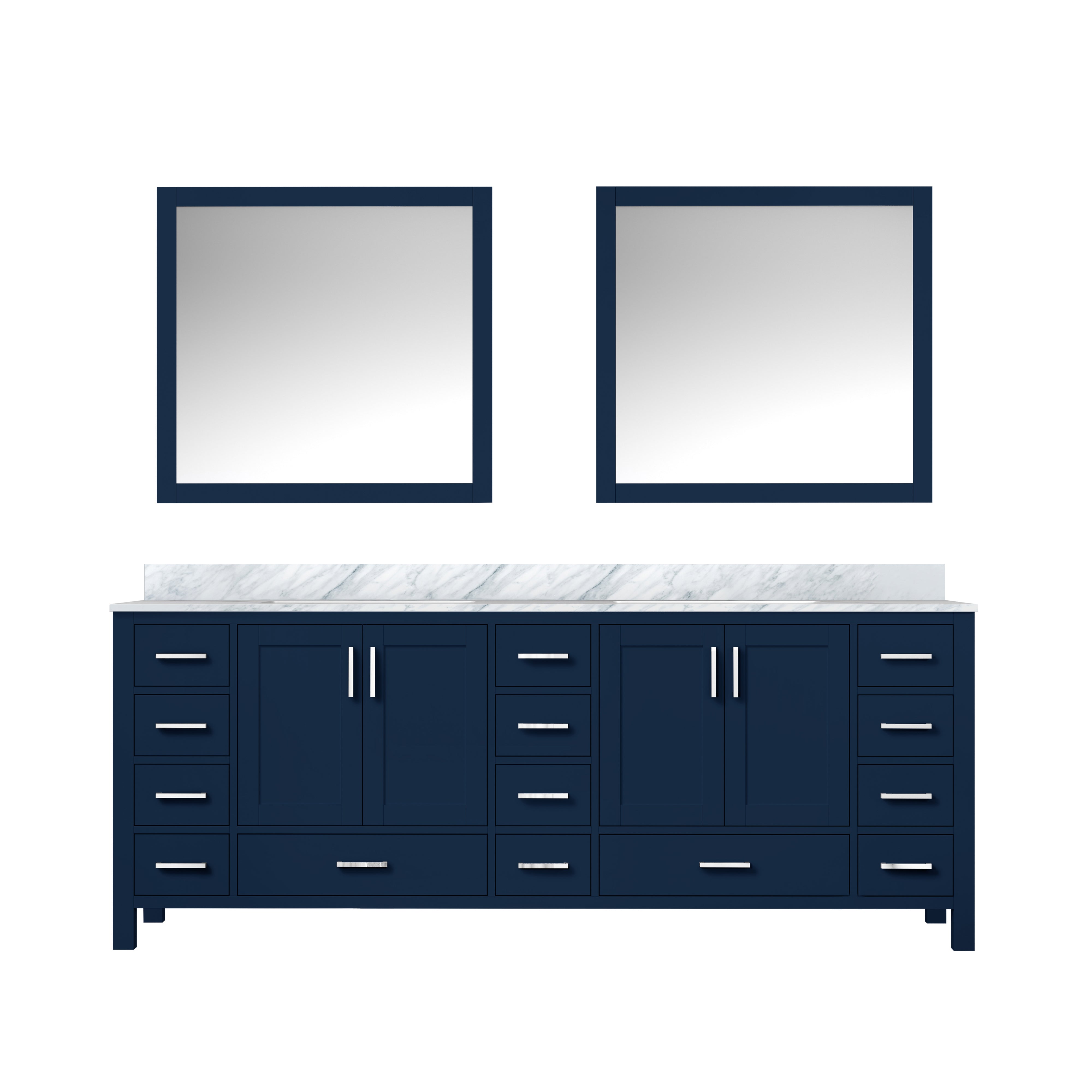 Lexora Jacques 84 in. W x 22 in. D Double Bath Vanity