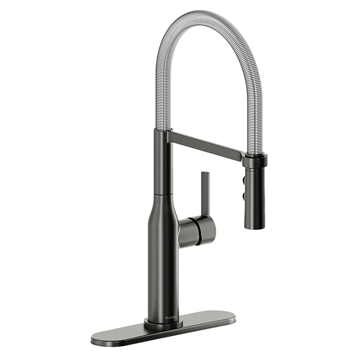 chrome kitchen faucet