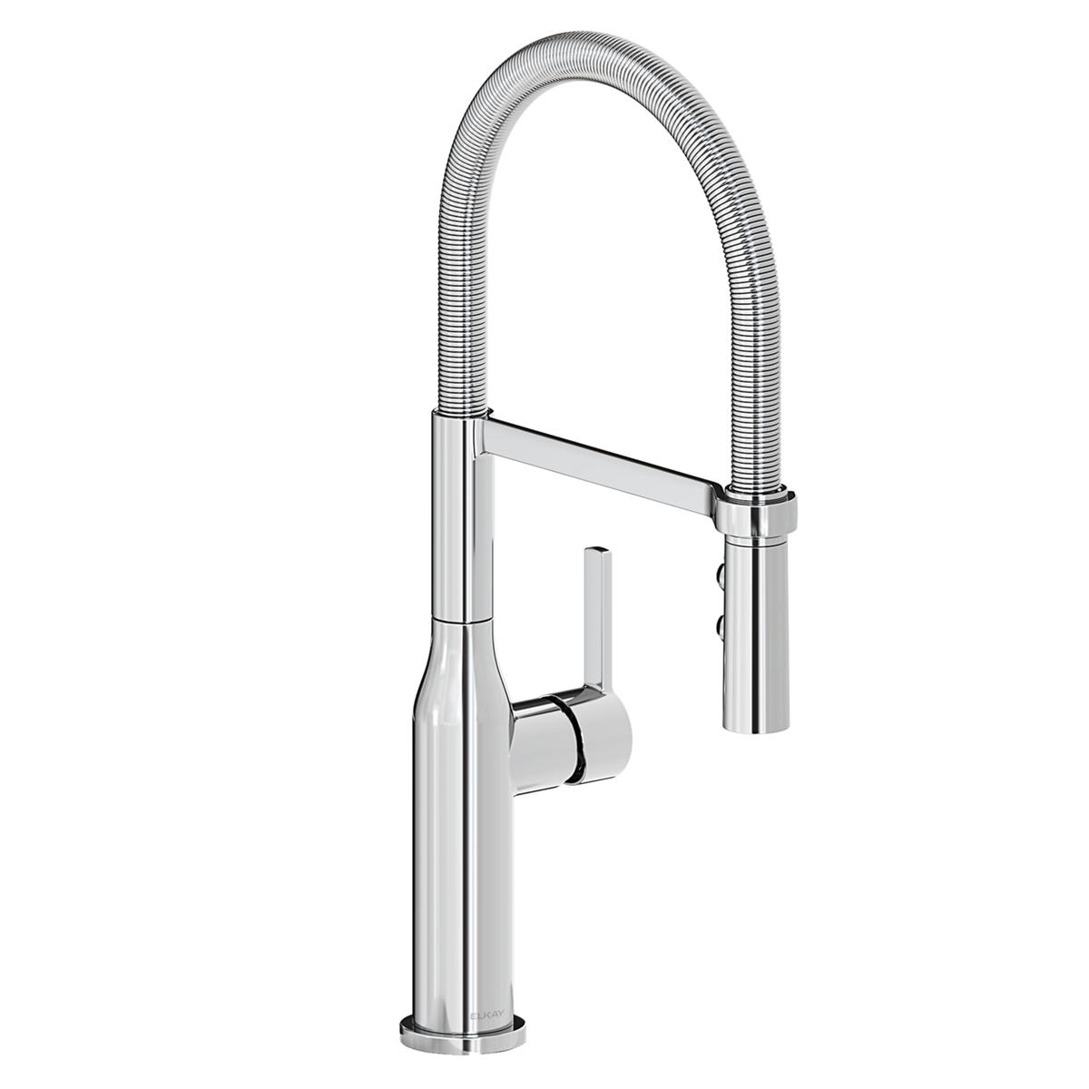 chrome kitchen faucet
