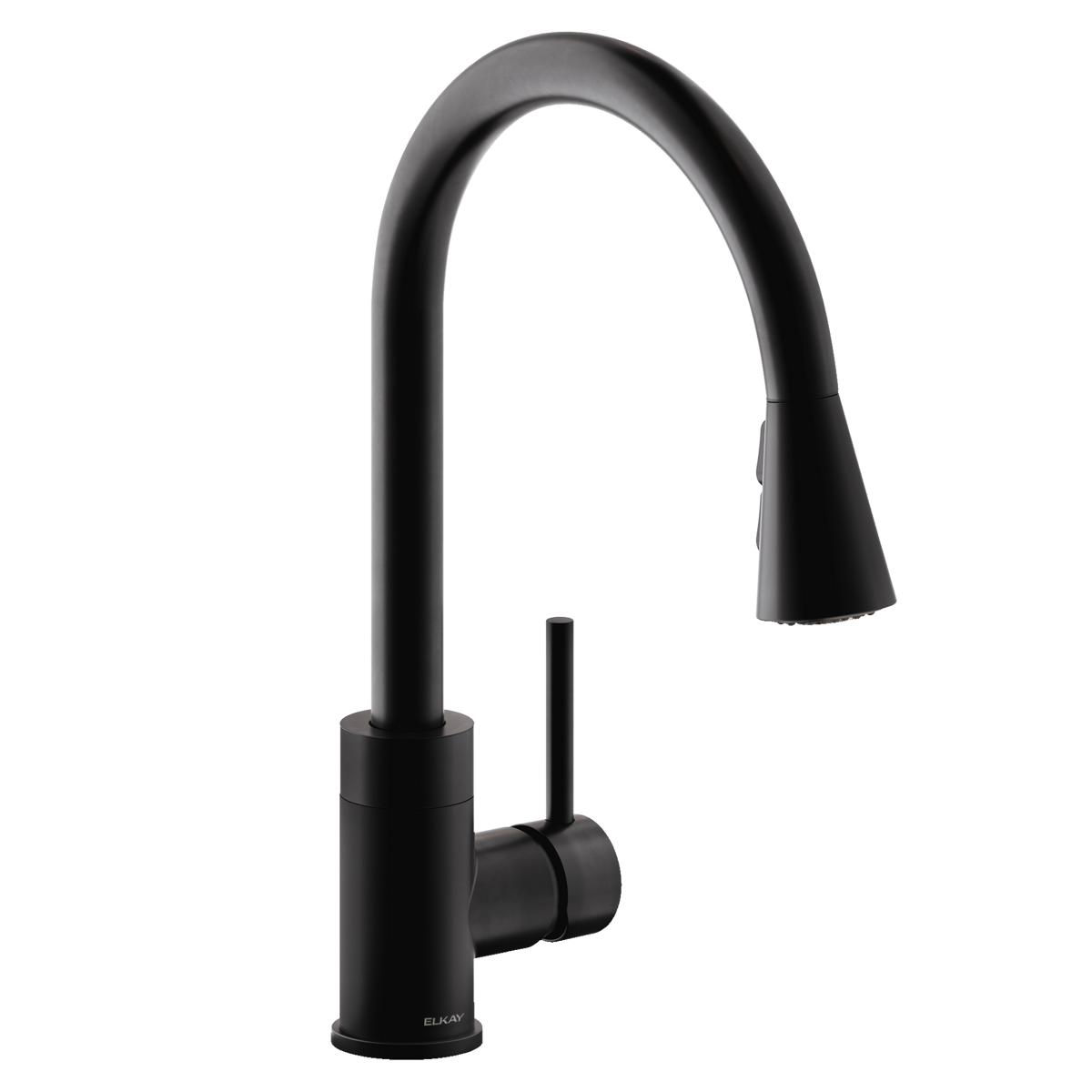 Elkay Avado Single Hole Kitchen Faucet with Pull-down Spray and Forward Only Lever Handle