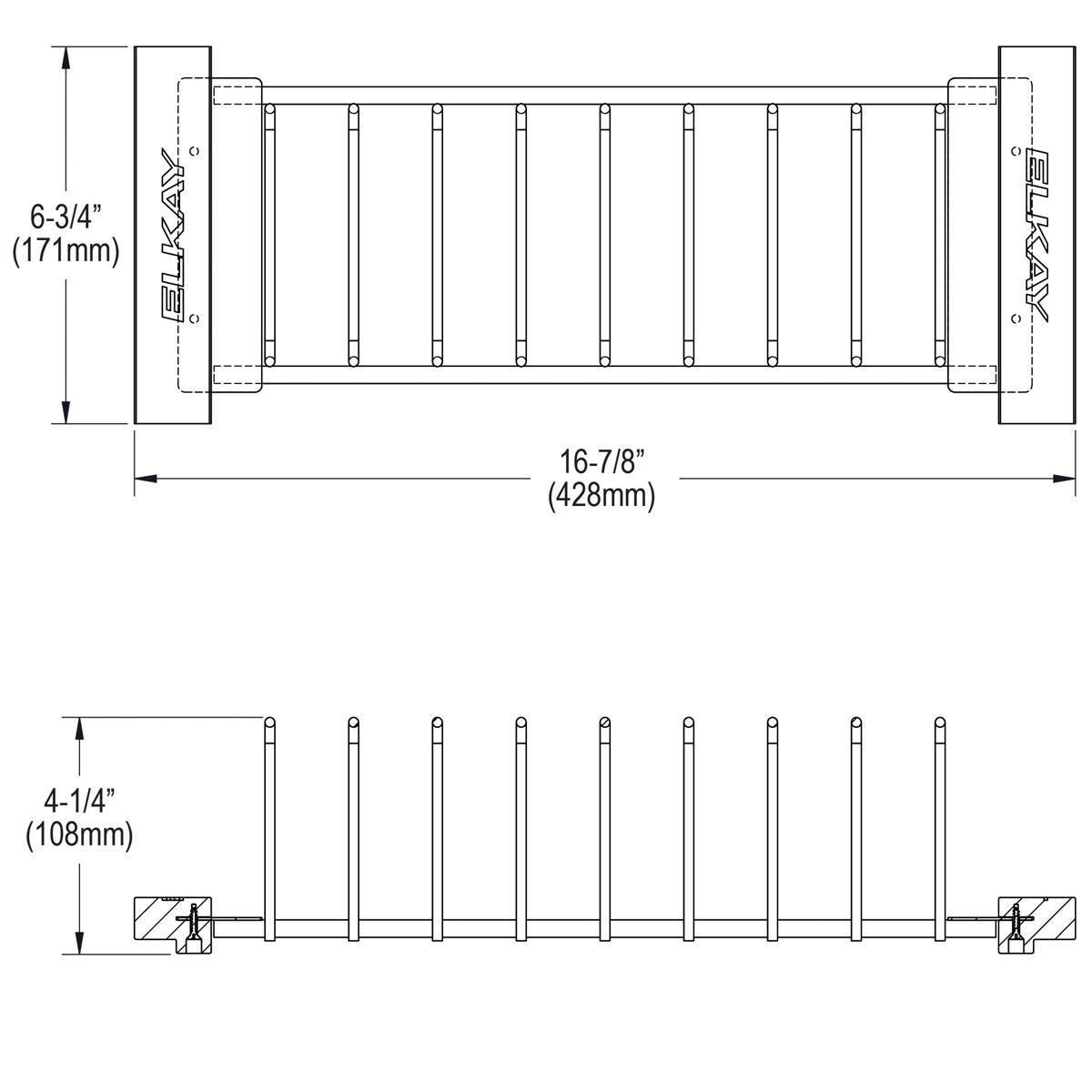 black drying rack
