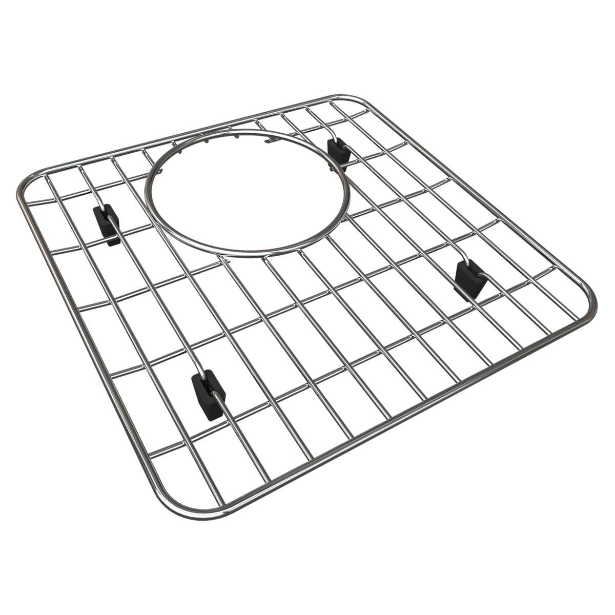 polished stainless steel bottom grid