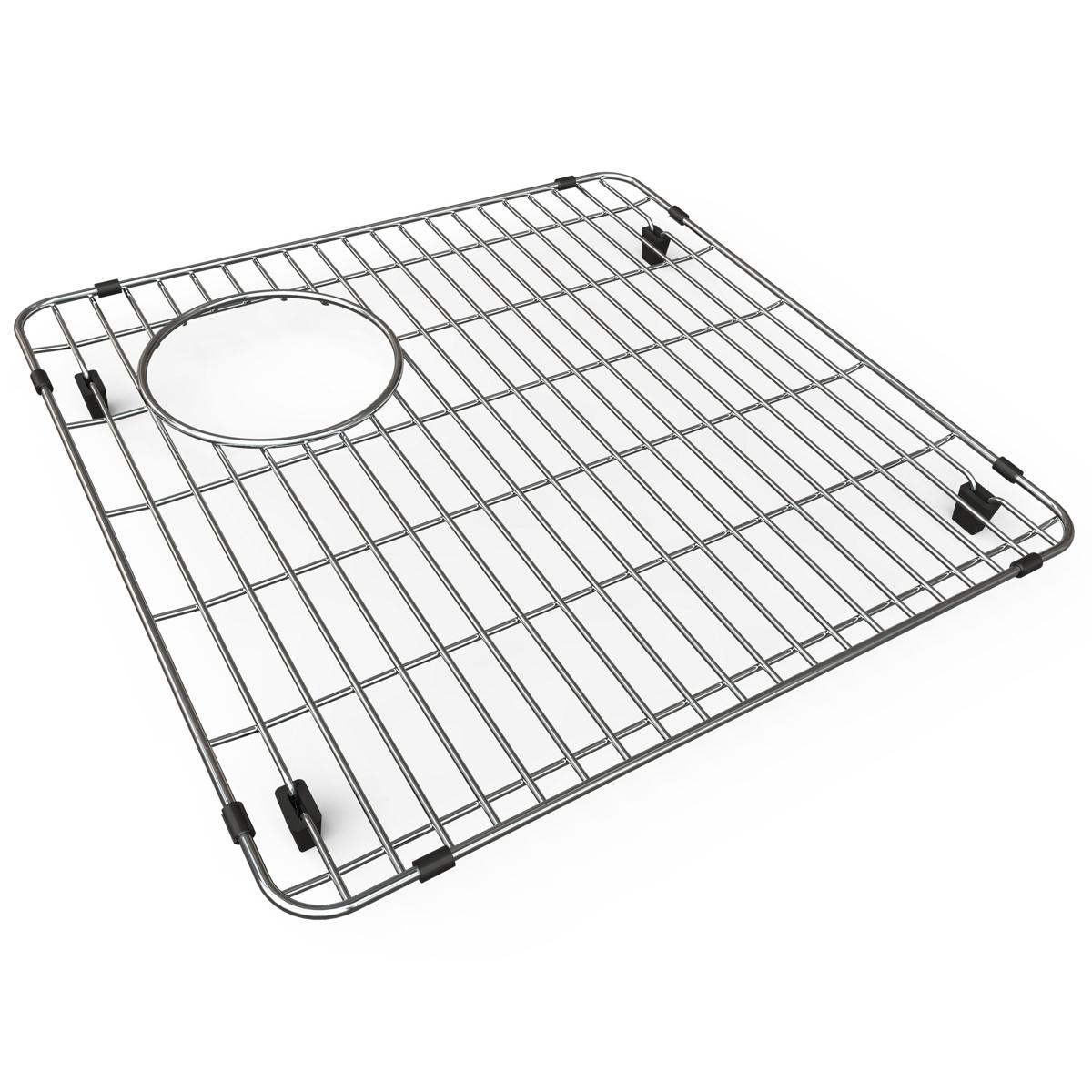 polished stainless steel bottom grid