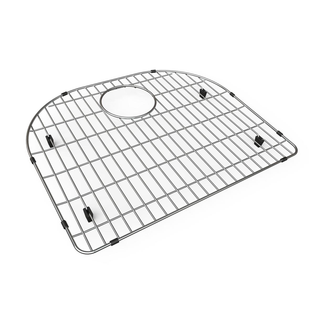 polished stainless steel bottom grid