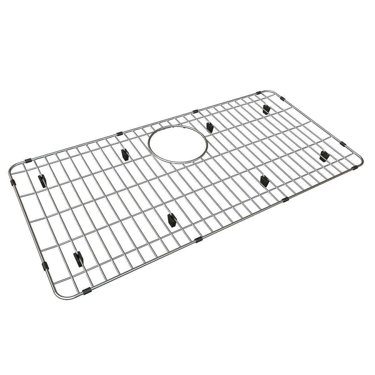 polished stainless steel bottom grid