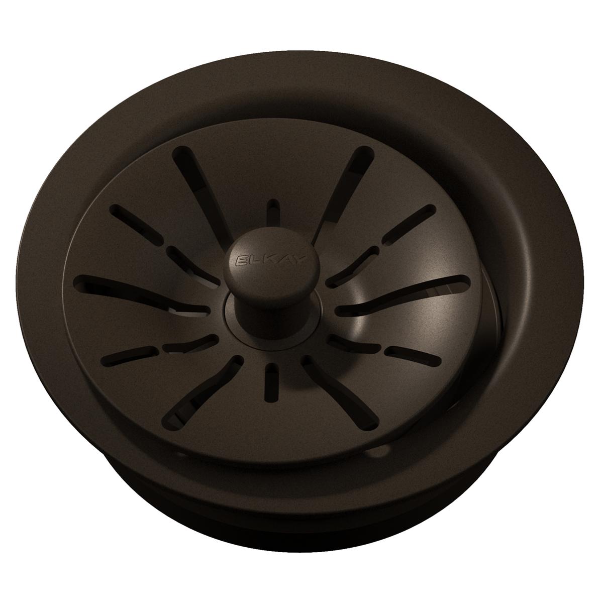 Elkay Quartz Perfect Drain 3-1/2" Polymer Disposer Flange with Removable Basket Strainer and Rubber Stopper