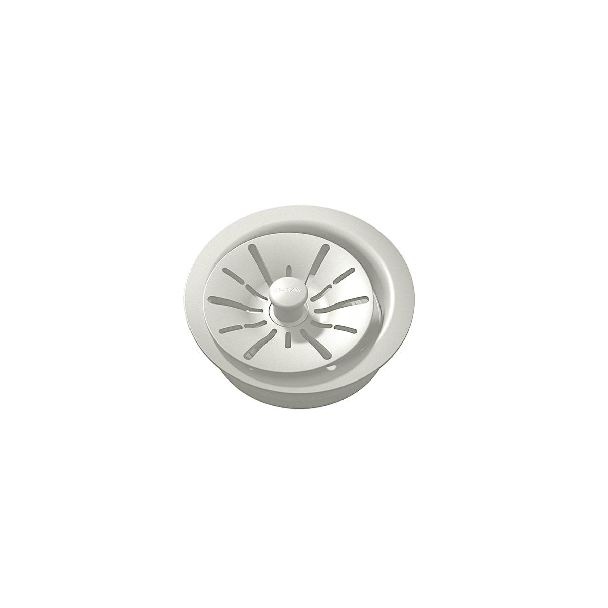 Elkay Quartz Perfect Drain 3-1/2" Polymer Disposer Flange with Removable Basket Strainer and Rubber Stopper