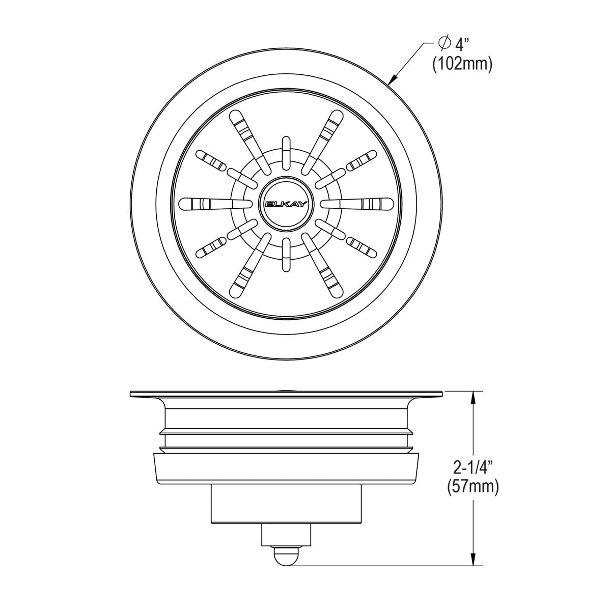 black polymer disposer flange
