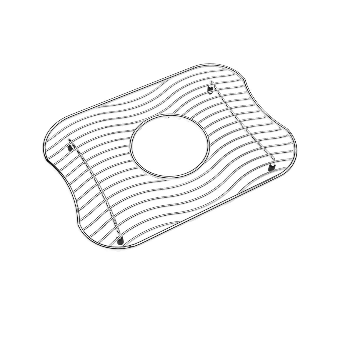 polished stainless steel bottom grid