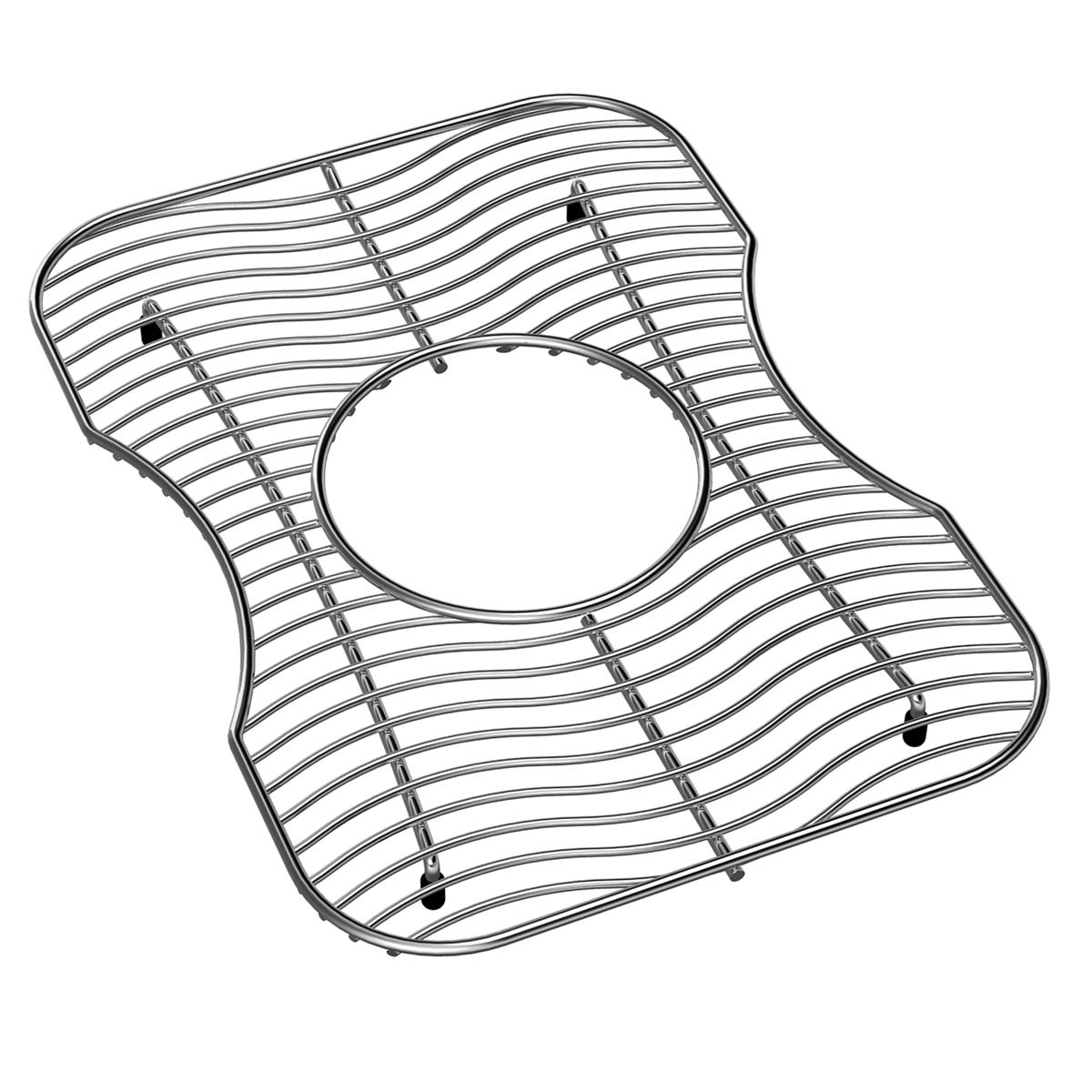polished stainless steel bottom grid