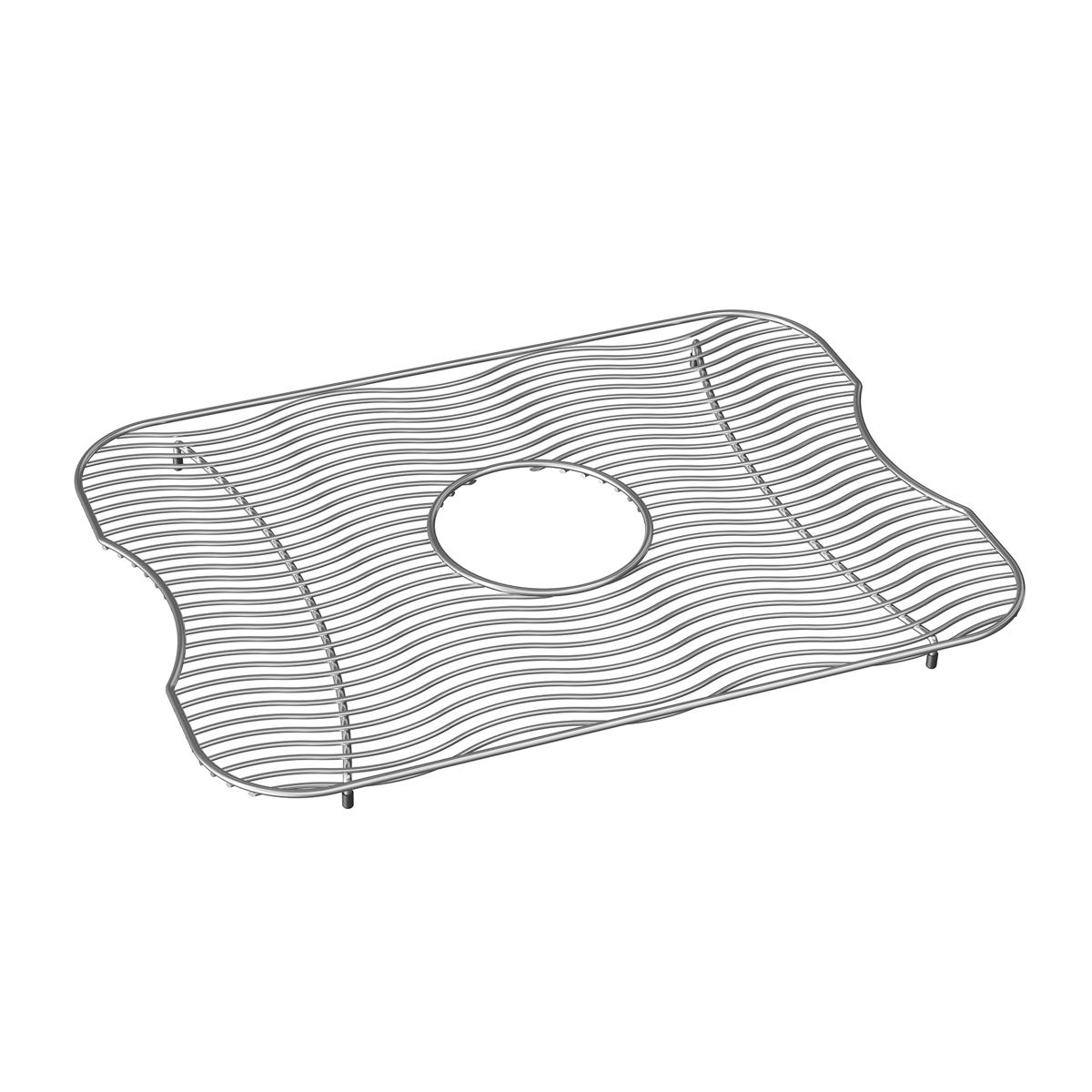 polished stainless steel bottom grid