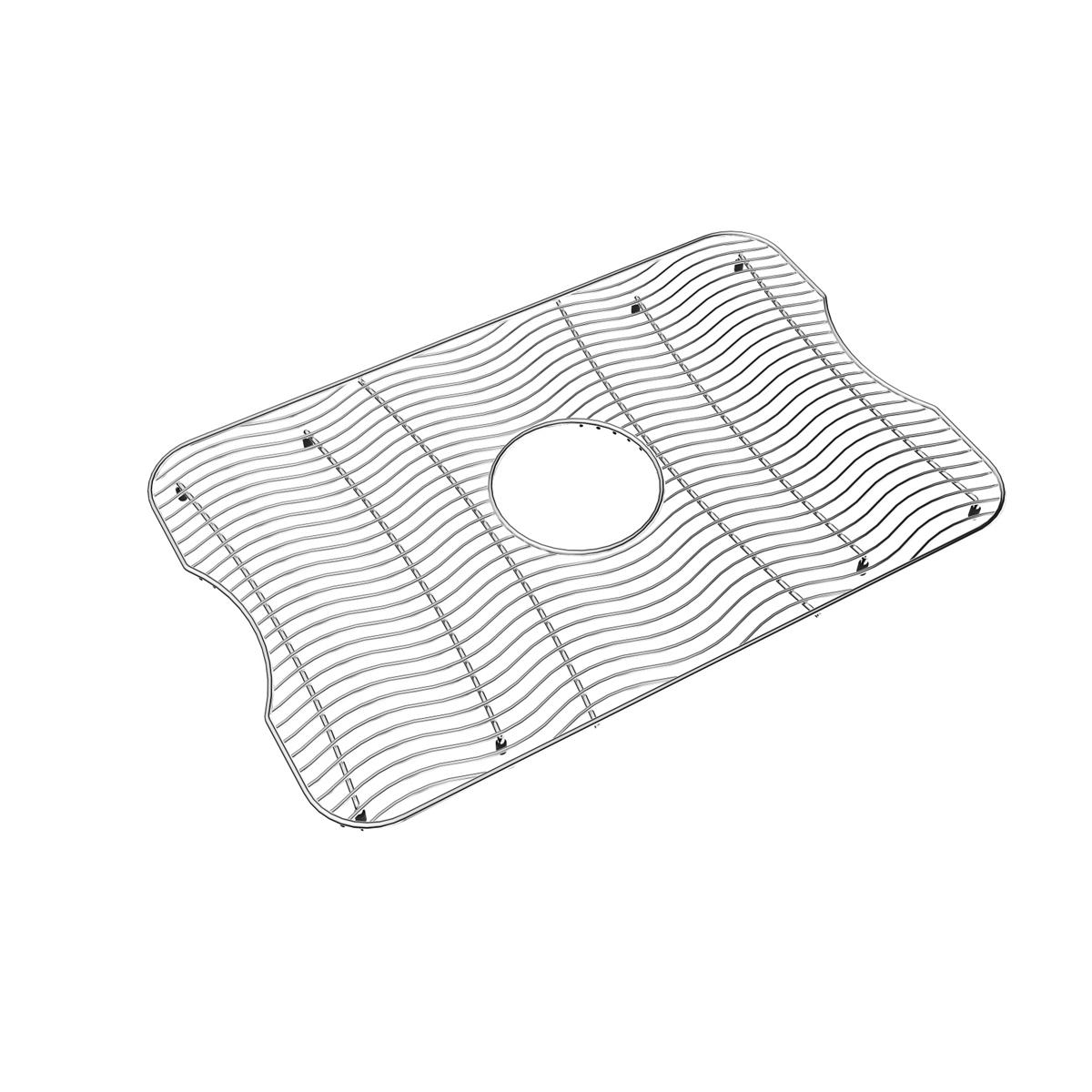 polished stainless steel bottom grid