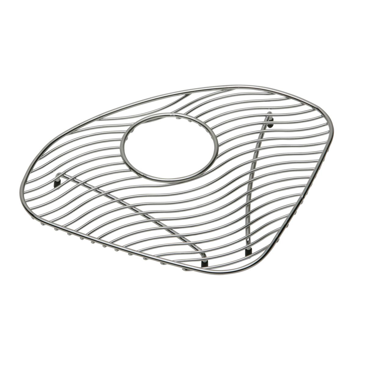 polished stainless steel bottom grid