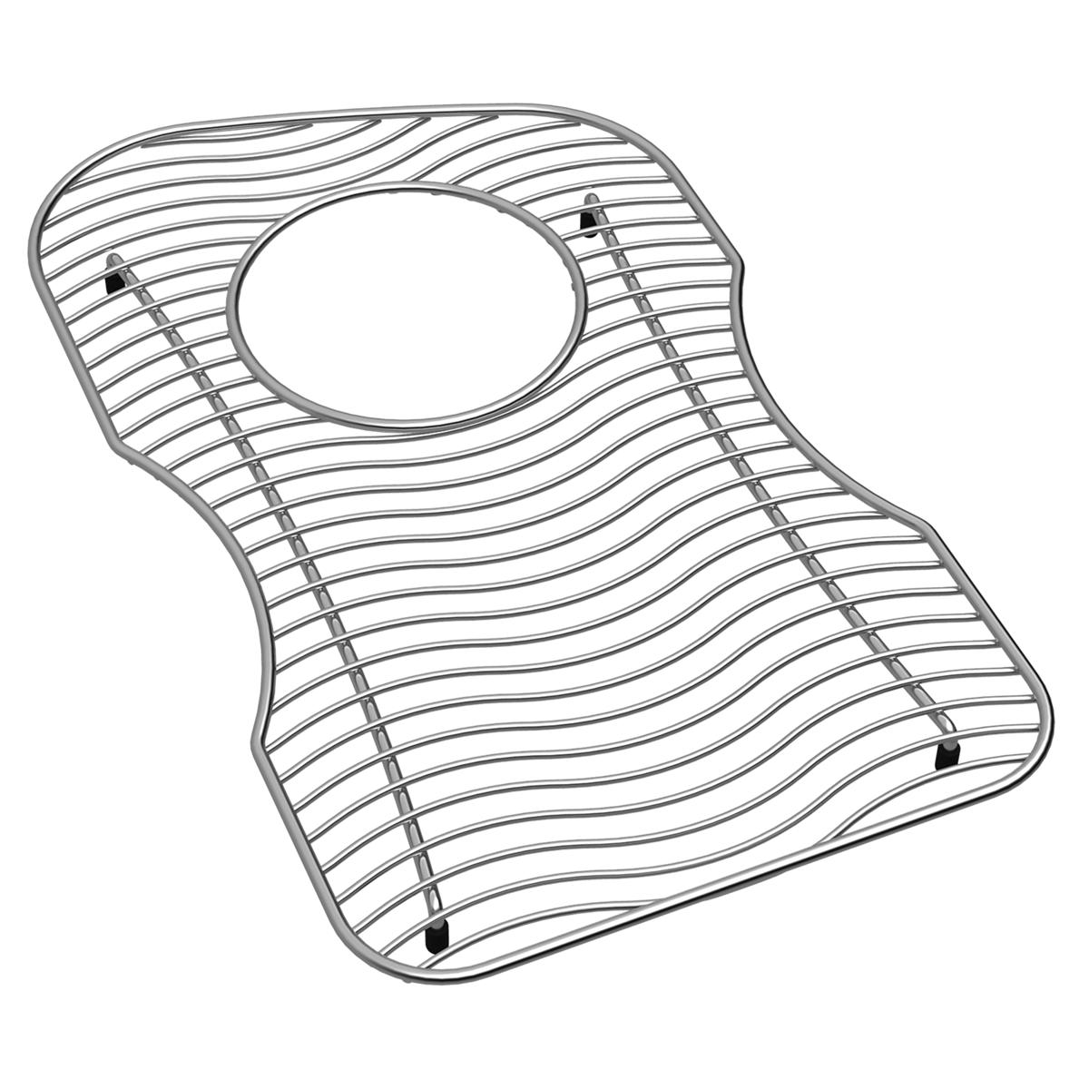 polished stainless steel bottom grid