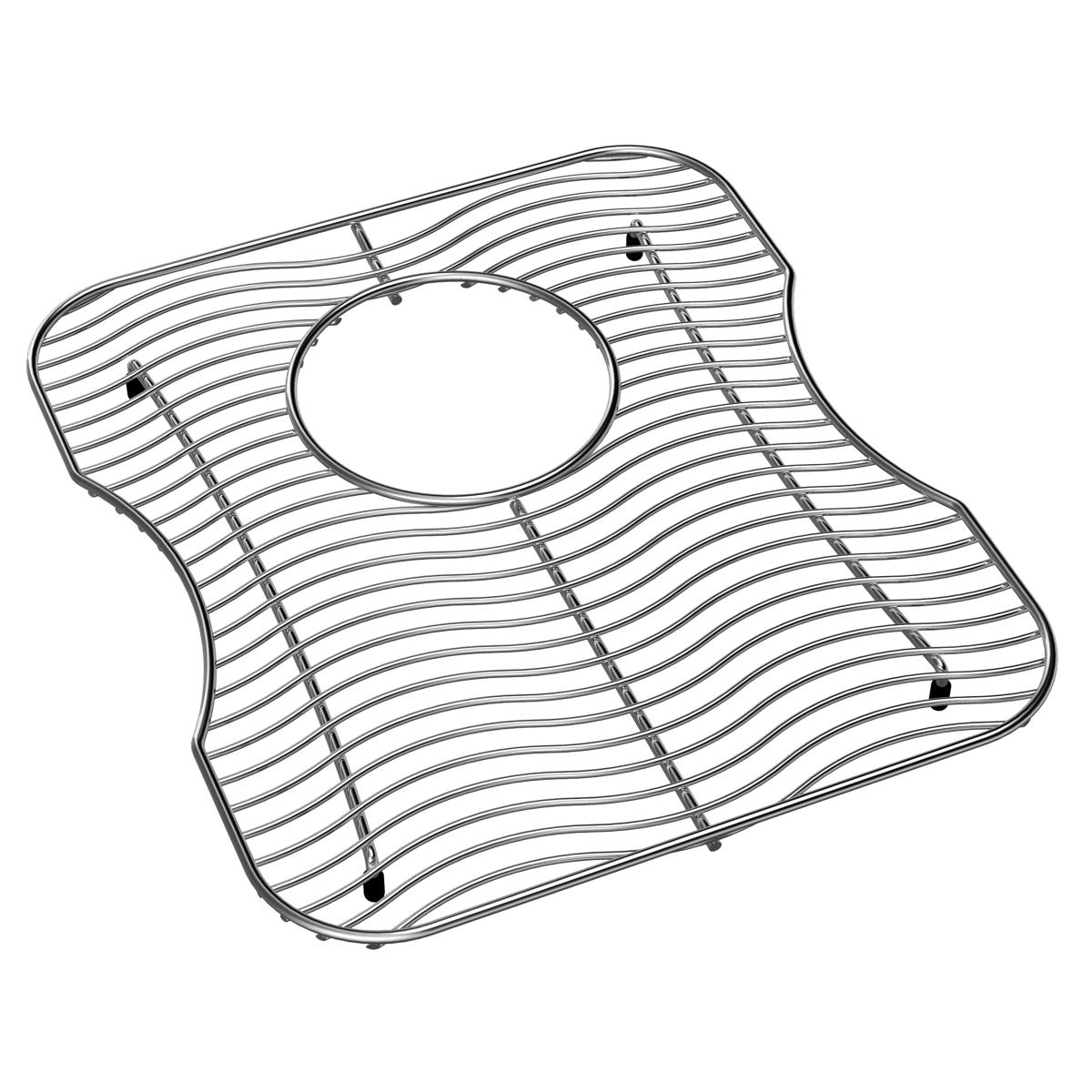 polished stainless steel bottom grid
