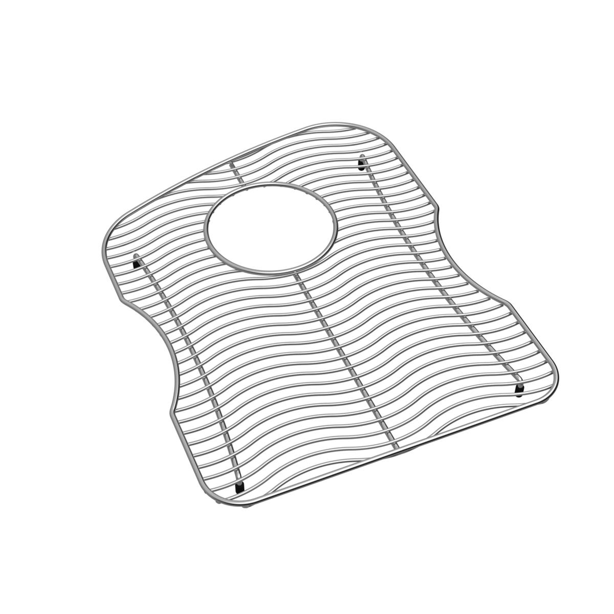polished stainless steel bottom grid