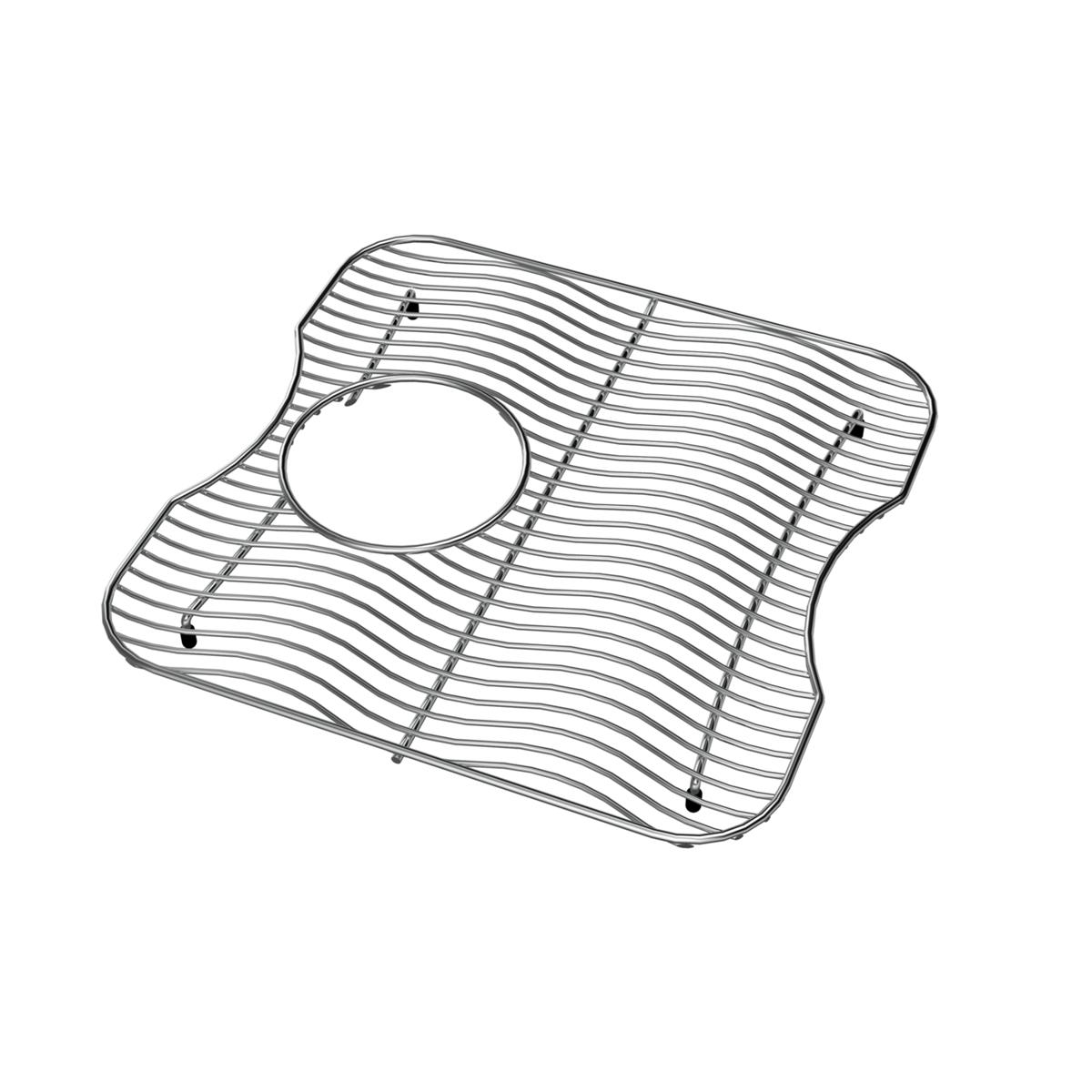 polished stainless steel bottom grid