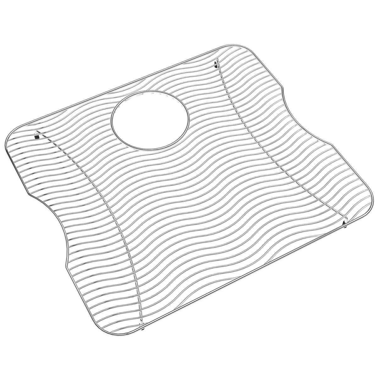 polished stainless steel bottom grid