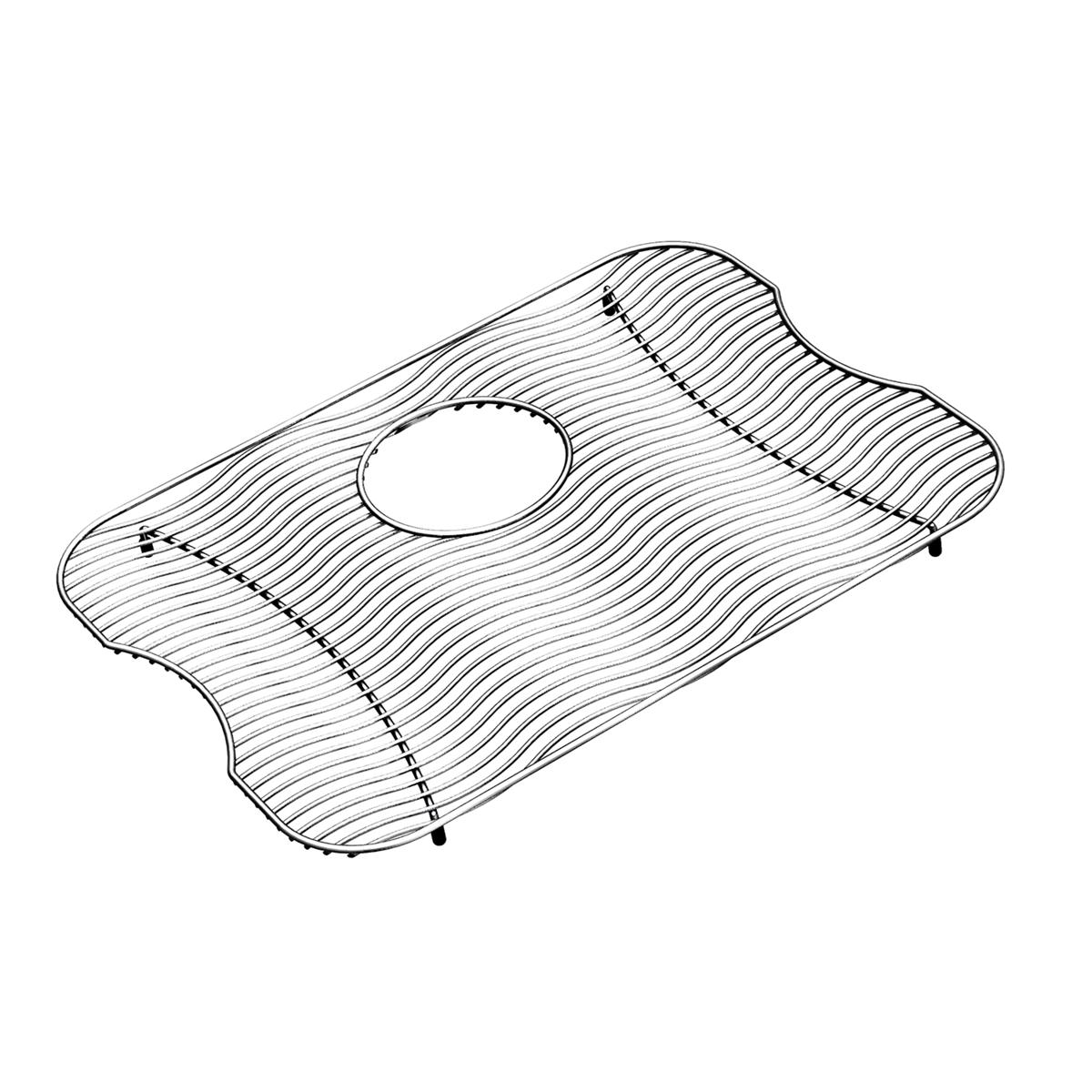polished stainless steel bottom grid