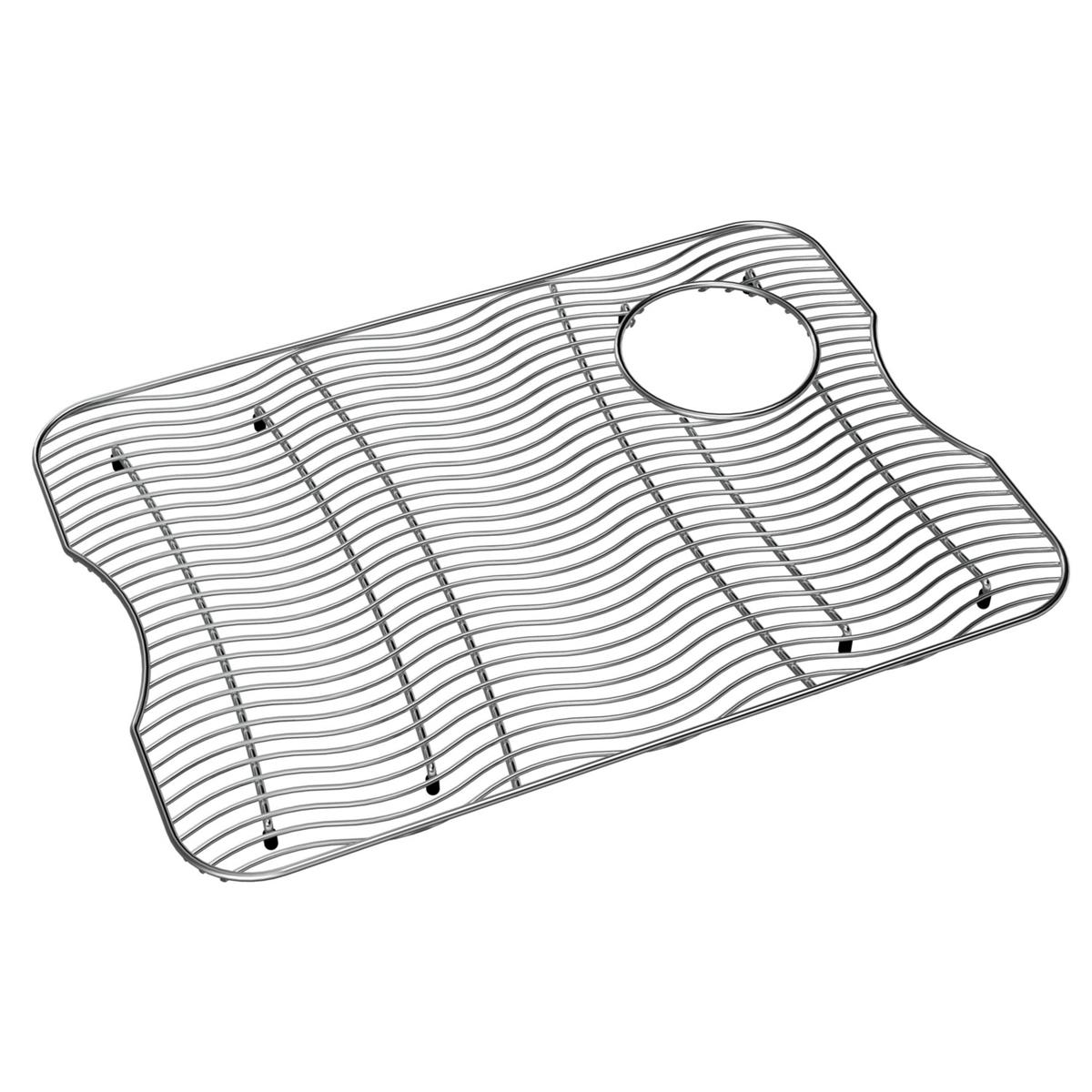 polished stainless steel bottom grid