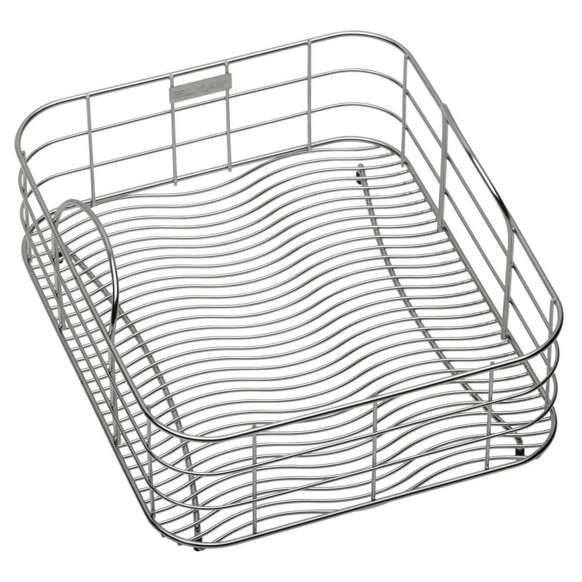 polished stainless steel rinsing basket