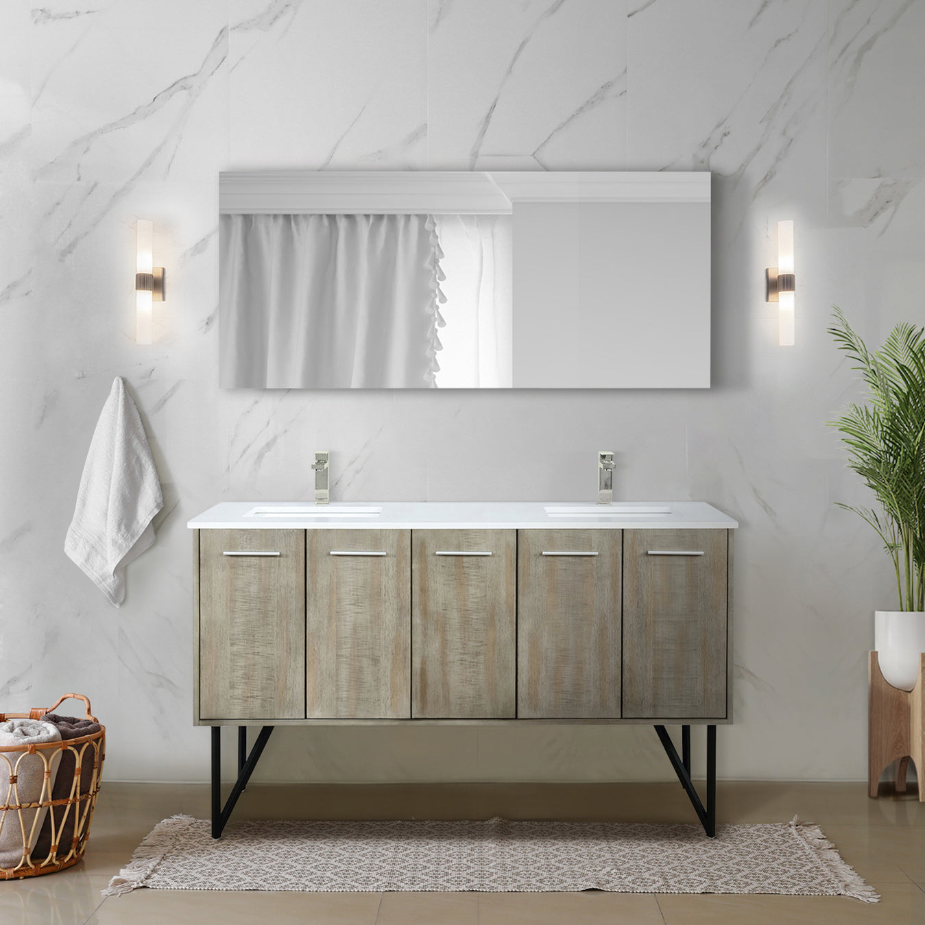 rustic acacia vanity