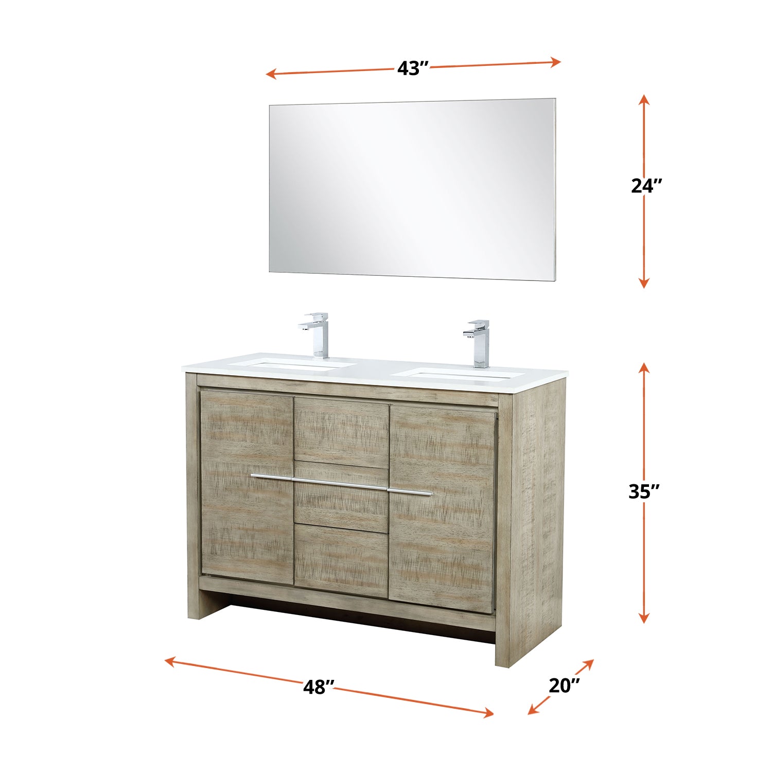 rustic acacia vanity