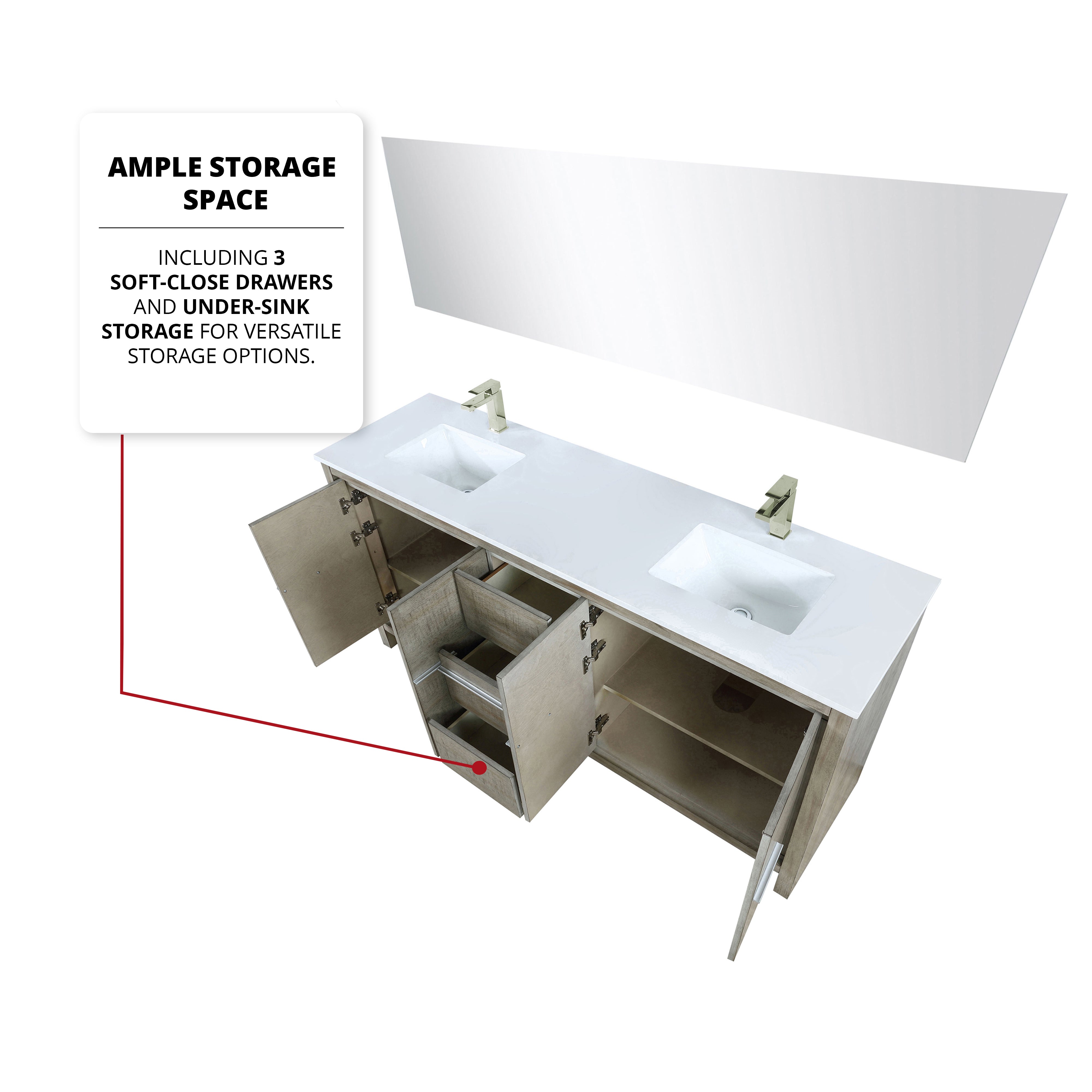 rustic acacia vanity