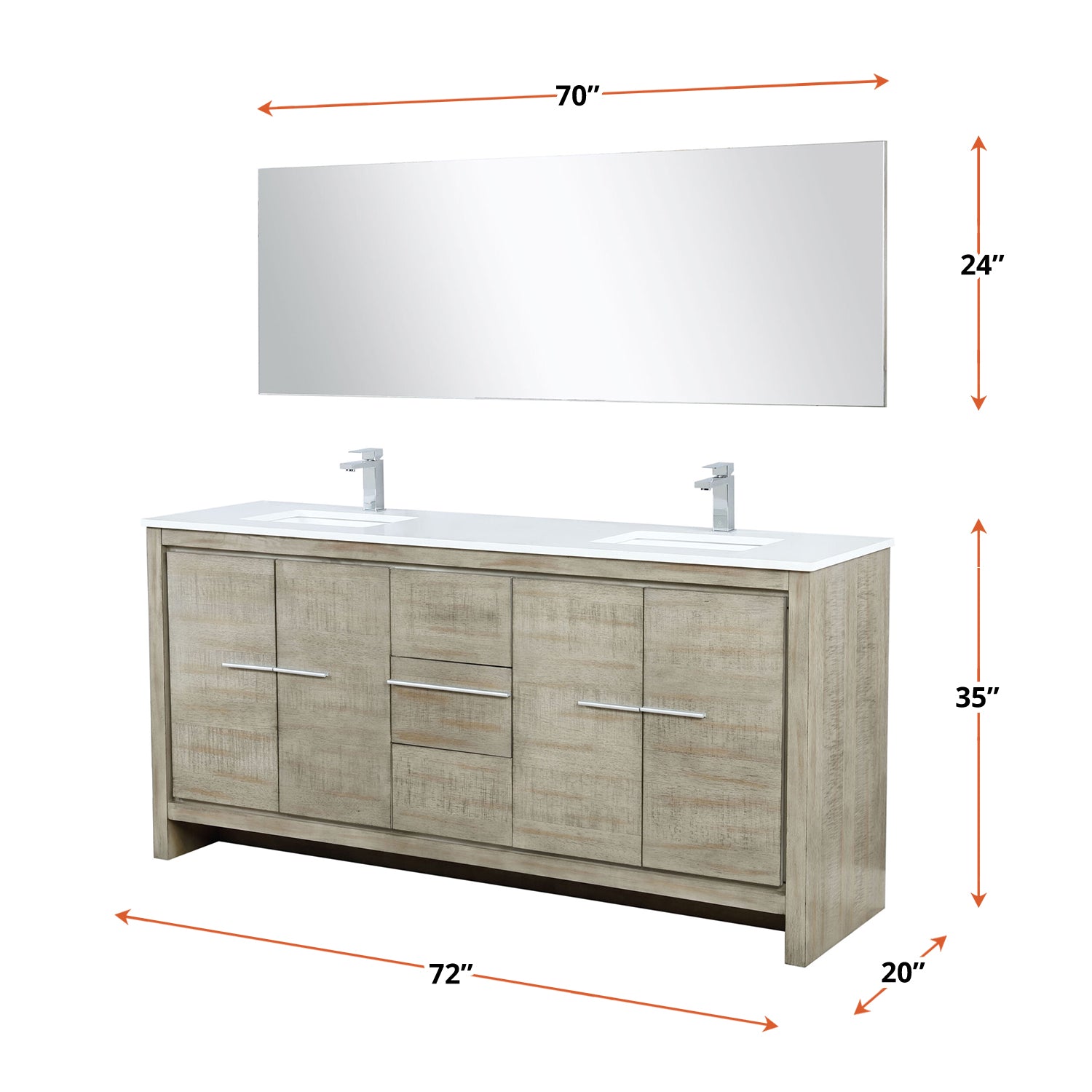 rustic acacia vanity