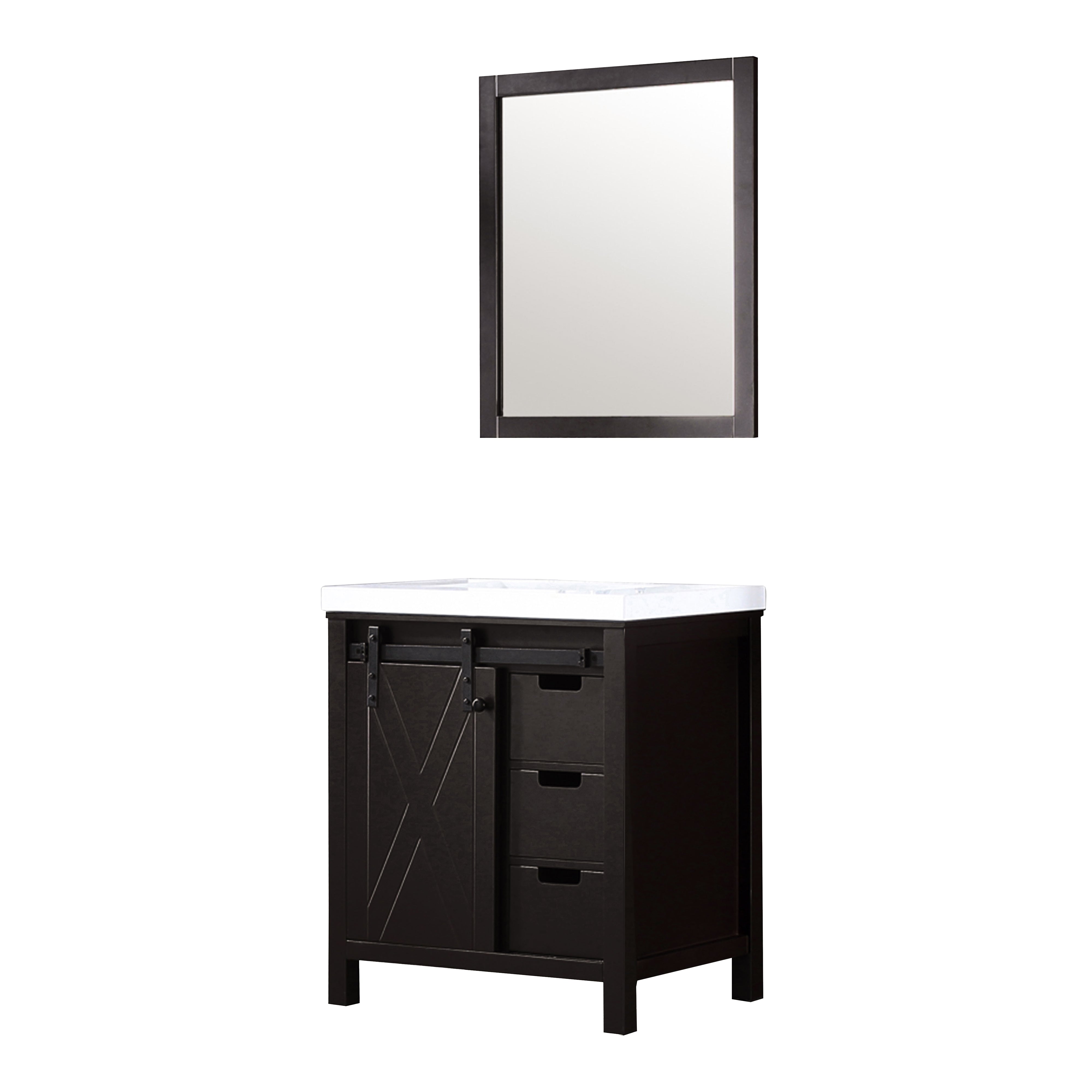 Lexora Marsyas 30 in W x 22 in D Vanity
