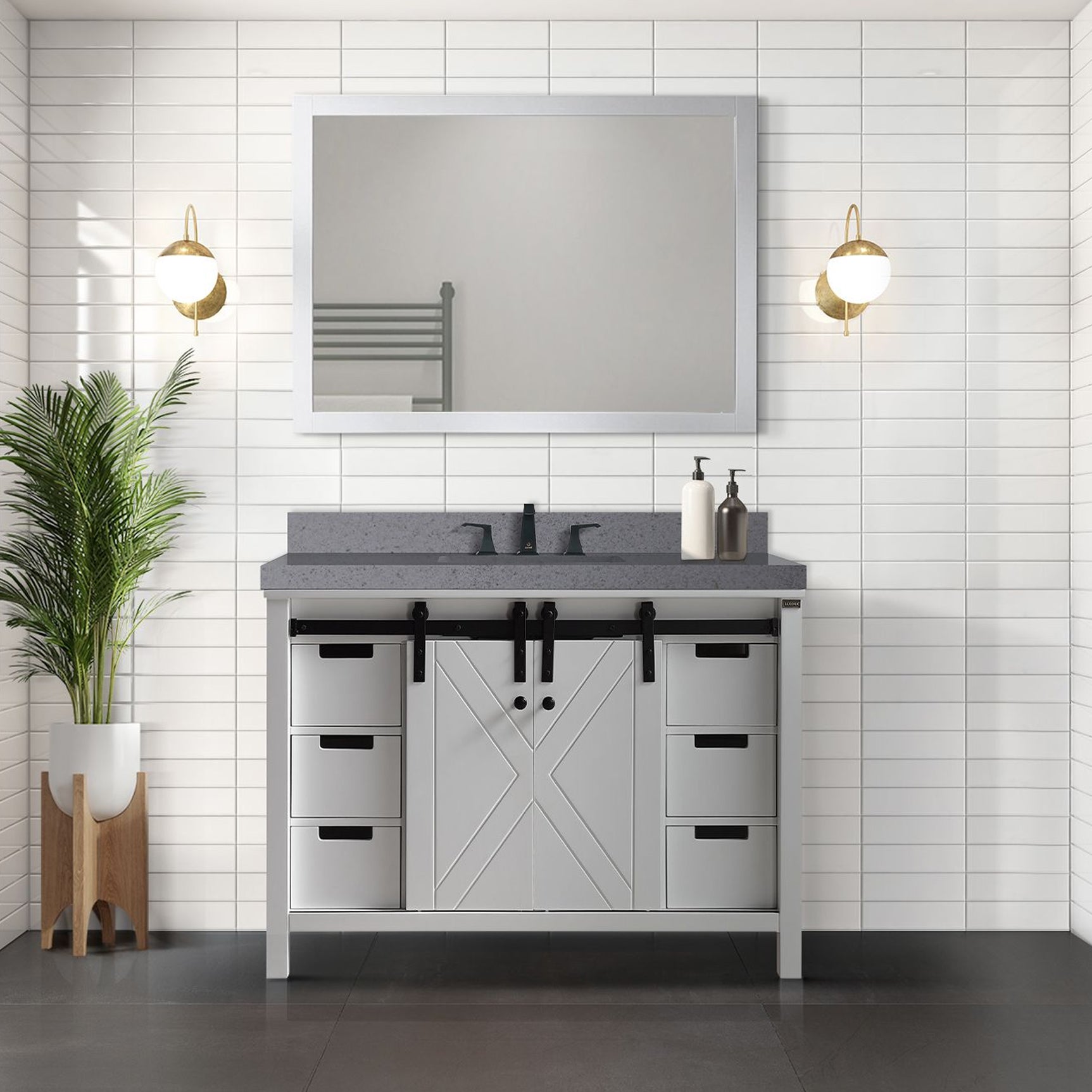 white vanity