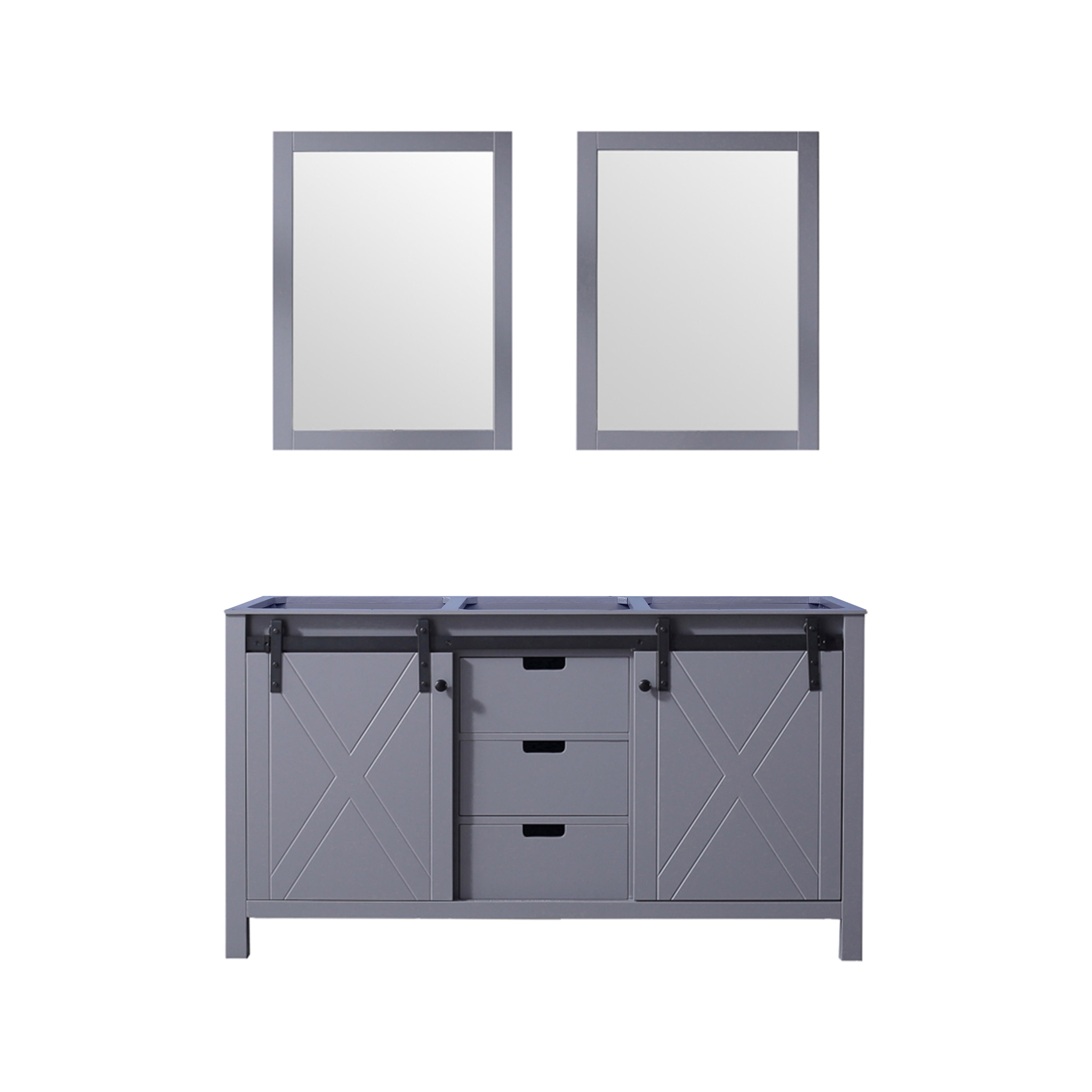 Lexora Marsyas 60 in W x 22 in D Double Bath Vanity