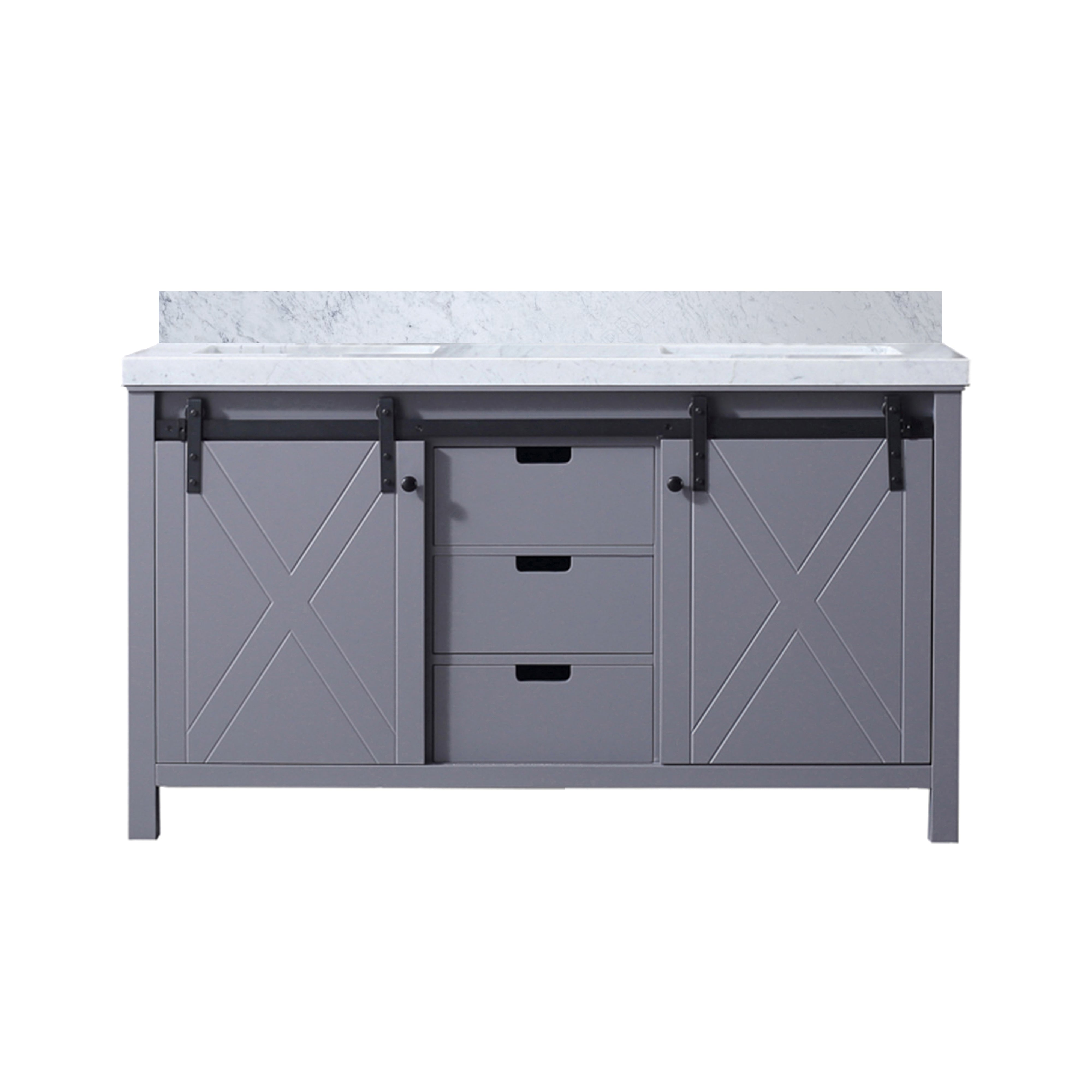 Lexora Marsyas 60 in W x 22 in D Double Bath Vanity