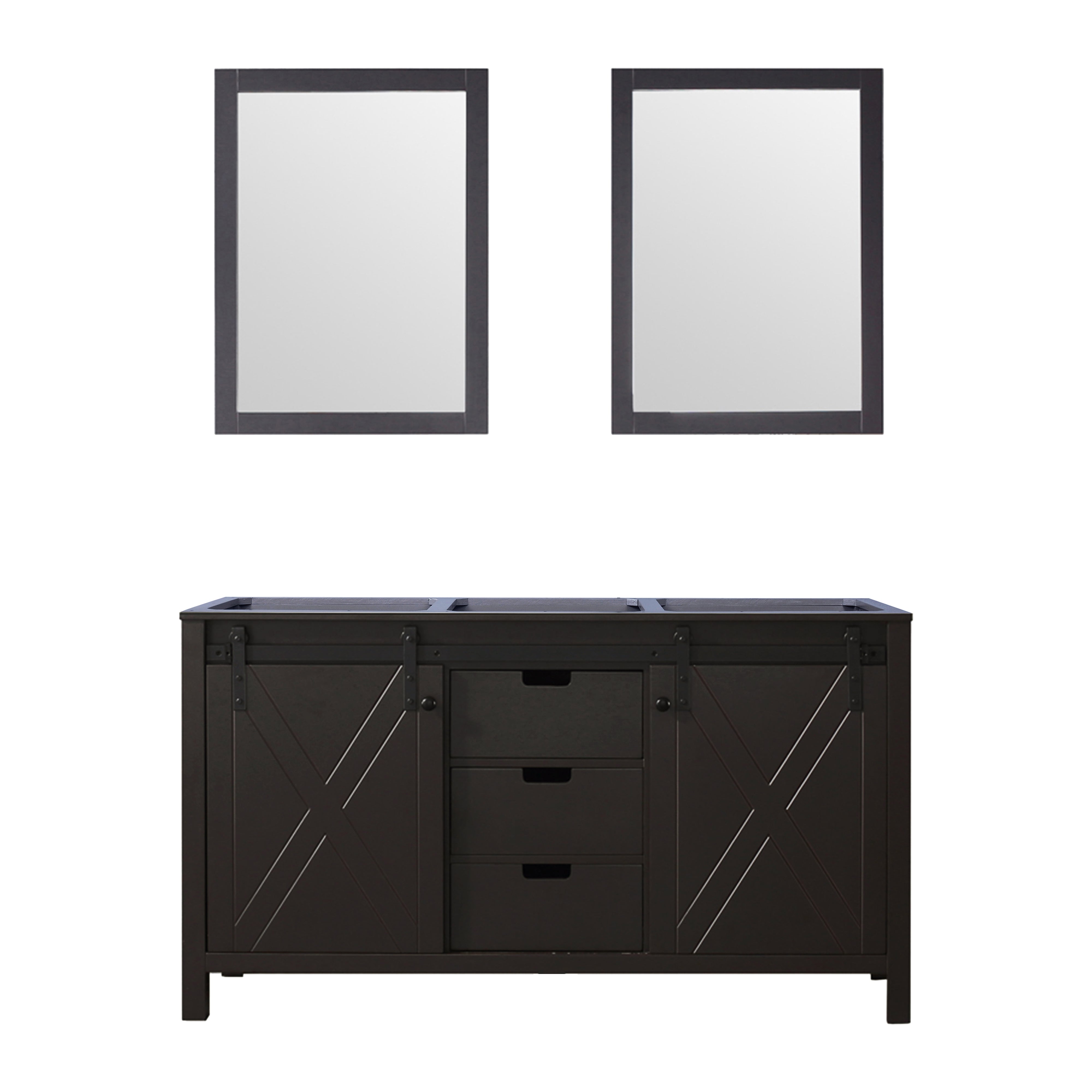 Lexora Marsyas 60 in W x 22 in D Double Bath Vanity